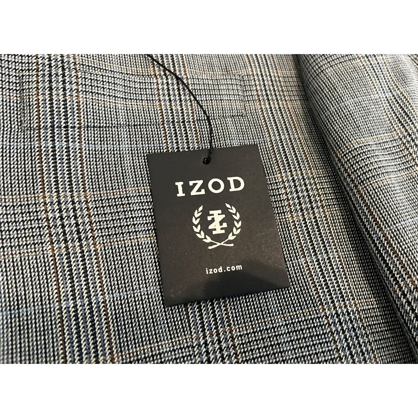 Izod Izod Blazer Jacket Mens 42 Long Gray 3 Button Sport Coat NWT Polyester Rayon Jacket/Coat Long NWT 42L Mens Gray Blazer Size 42R - 5 Thumbnail
