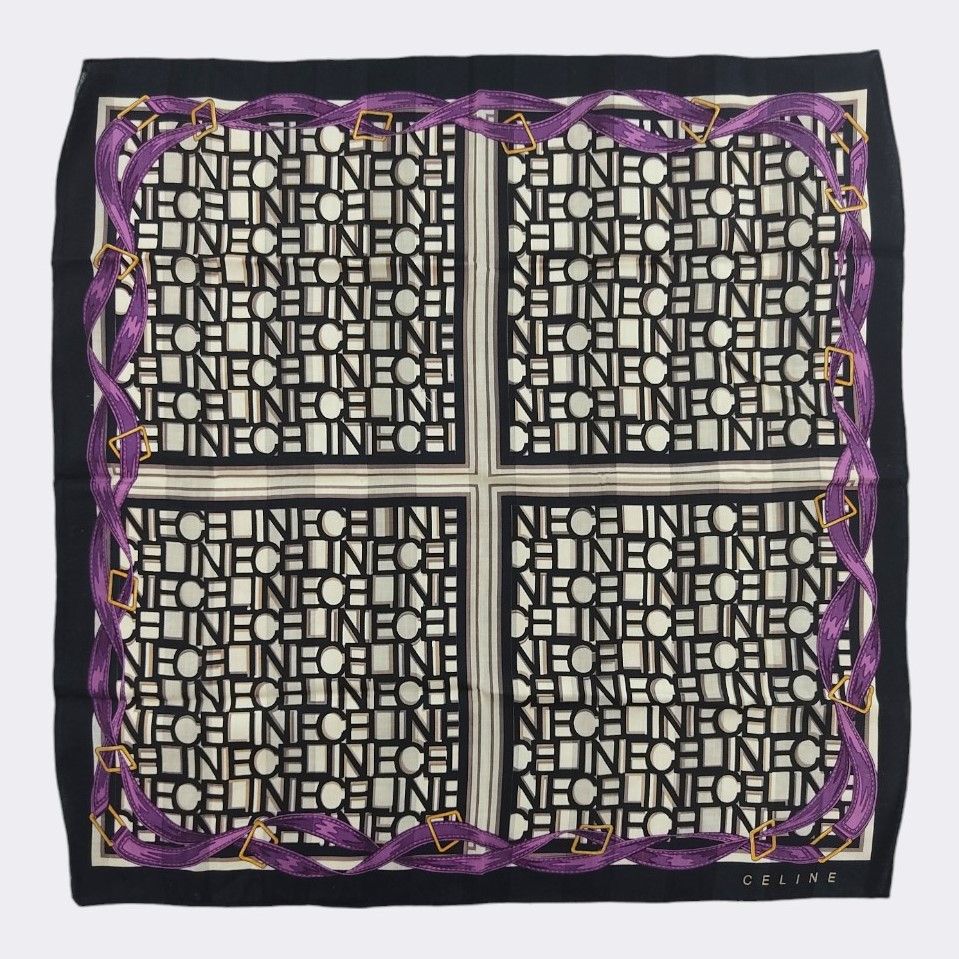 Celine Vintage Celine Handkerchief Neckerchief Bandana H185E Size ONE SIZE - 1 Thumbnail