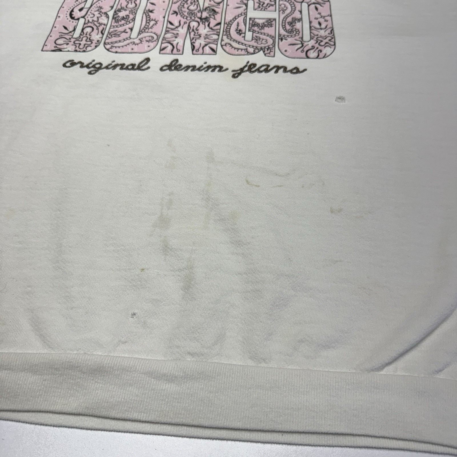 Vintage Vintage Bongo Jeans Sweatshirt Womens XL 26x25 White Crew Ne Size XL / US 12-14 / IT 48-50 - 6 Thumbnail