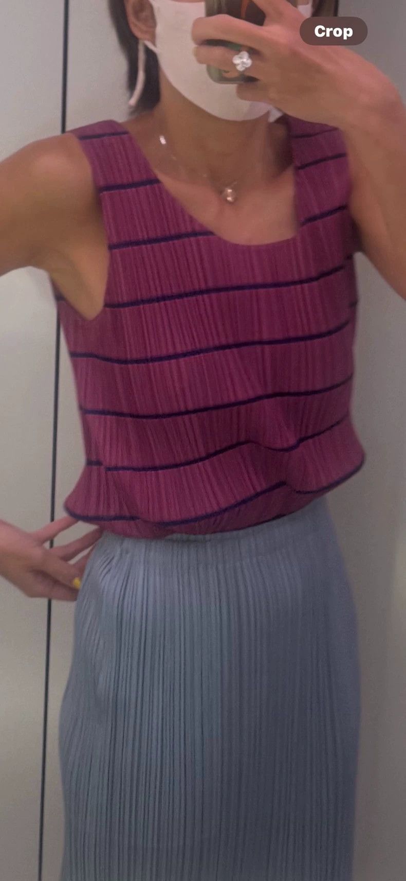 Issey Miyake Issey Miyake size:4 Pink pleated vest Size XS / US 0-2 / IT 36-38 - 2 Thumbnail