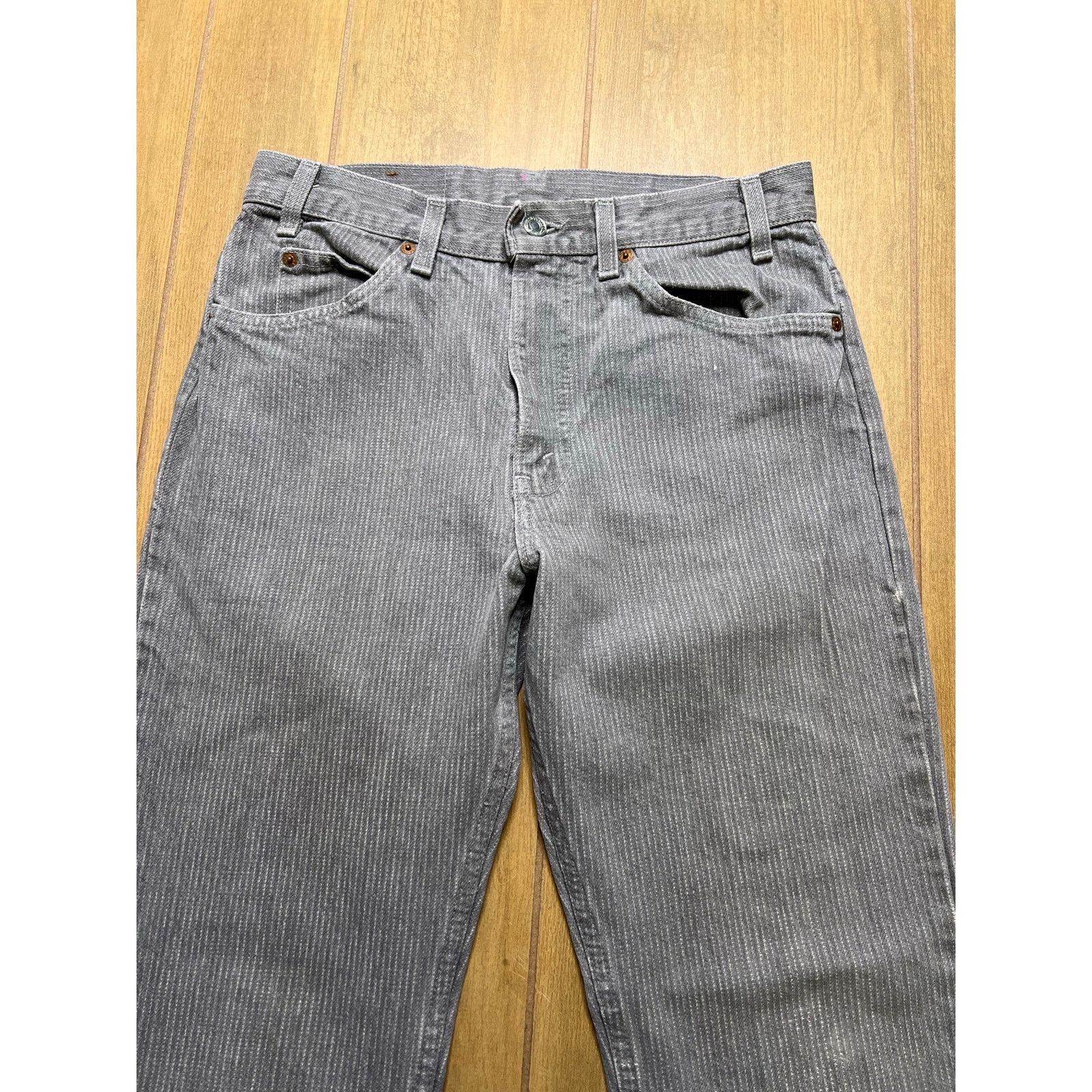 Levi's Levi’s 40509 Jeans Mens Actual Sz 31x31 Gray Pinstripe USA Size US 31 - 3 Thumbnail