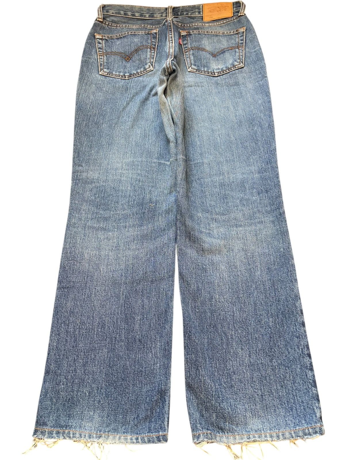 Levi's Vintage 90s Levis 505 Patches Distressed Jeans Size 27" / US 4 / IT 40 - 2 Thumbnail