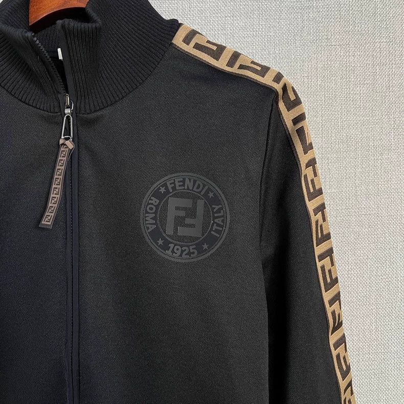 Fendi Fendi Black Logo Jacket for Women Size US M / EU 48-50 / 2 - 3 Thumbnail