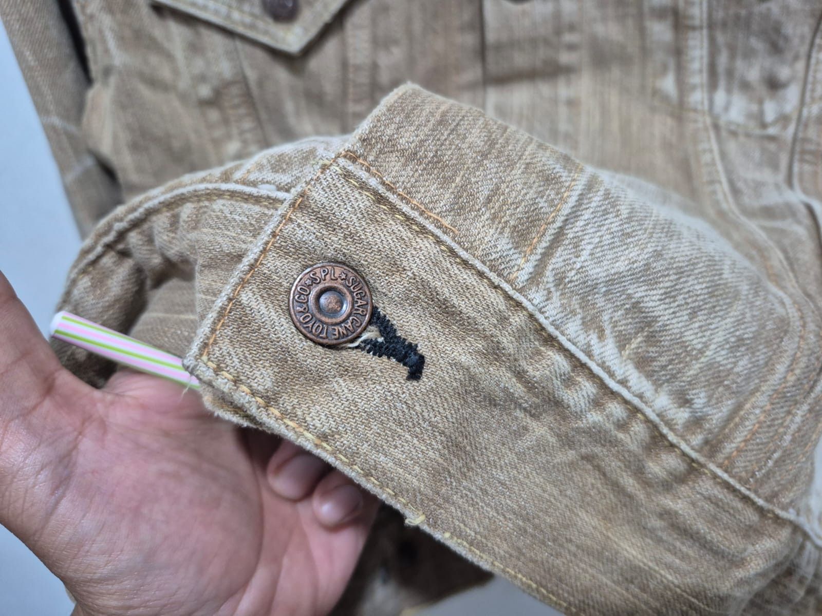 Sugar Cane Fit S to M, Sugarcane Trucker Jacket Size US M / EU 48-50 / 2 - 8 Thumbnail