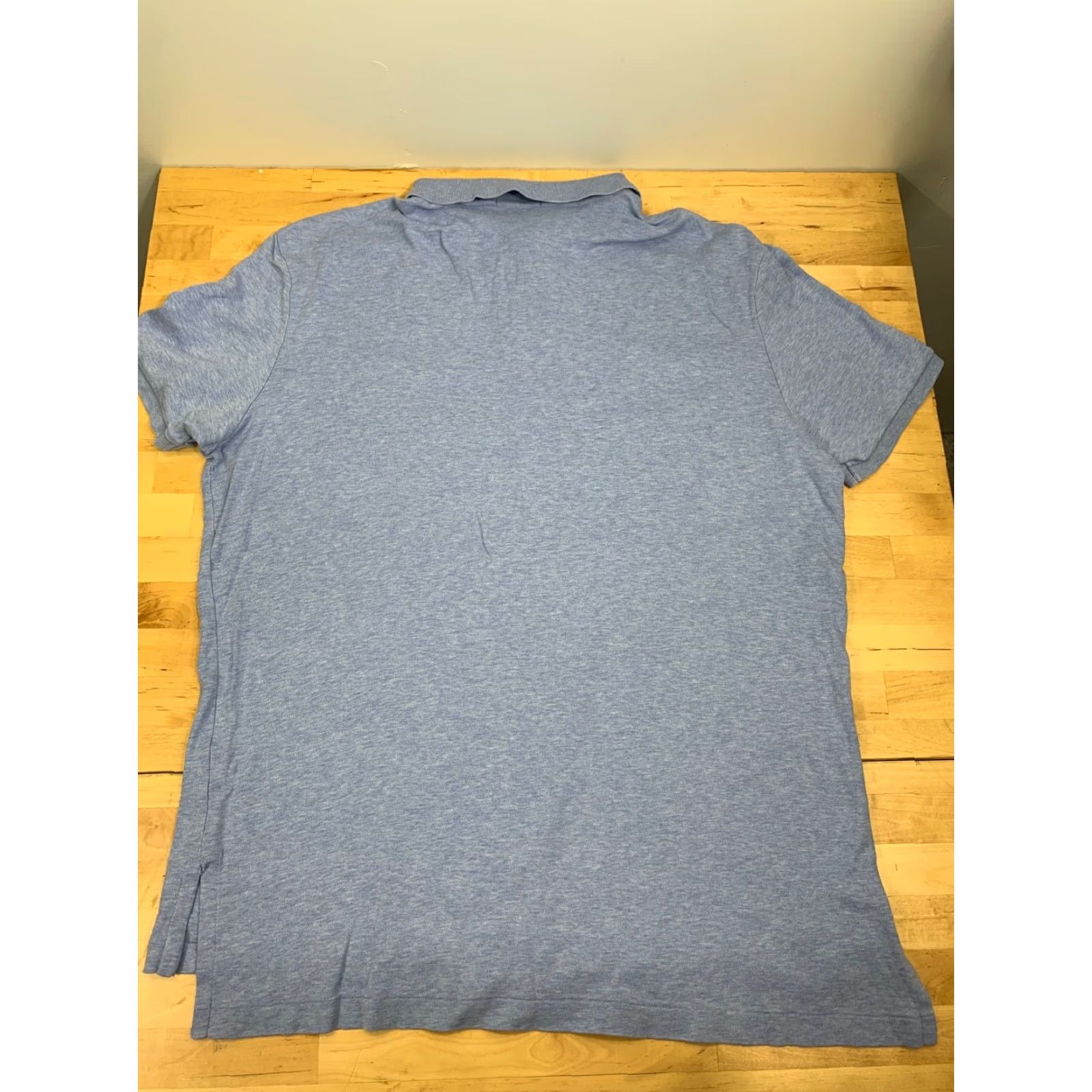 Polo Ralph Lauren VINTAGE Polo Ralph Lauren Mens Cotton Polo Shirt Solid Light Blue 2XL XXL Short Sleeve Collared Golf Preppy Classic Shirt Mens Polo Ralph Lauren Blue Size US XXL / EU 58 / 5 - 2 Thumbnail