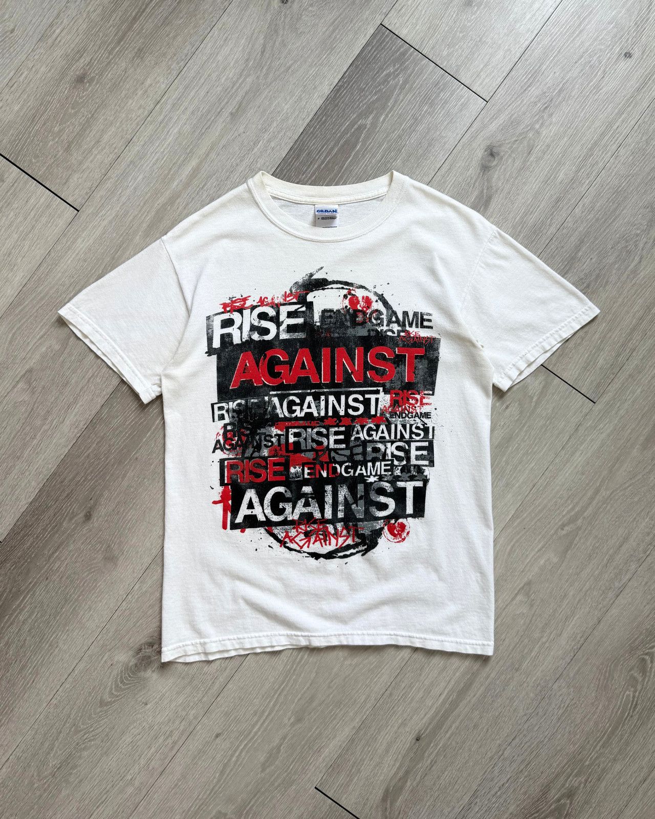Band Tees × Gildan Rare Rise Against Endgame Band T-Shirt - Size Small Size US S / EU 44-46 / 1 - 1 Thumbnail