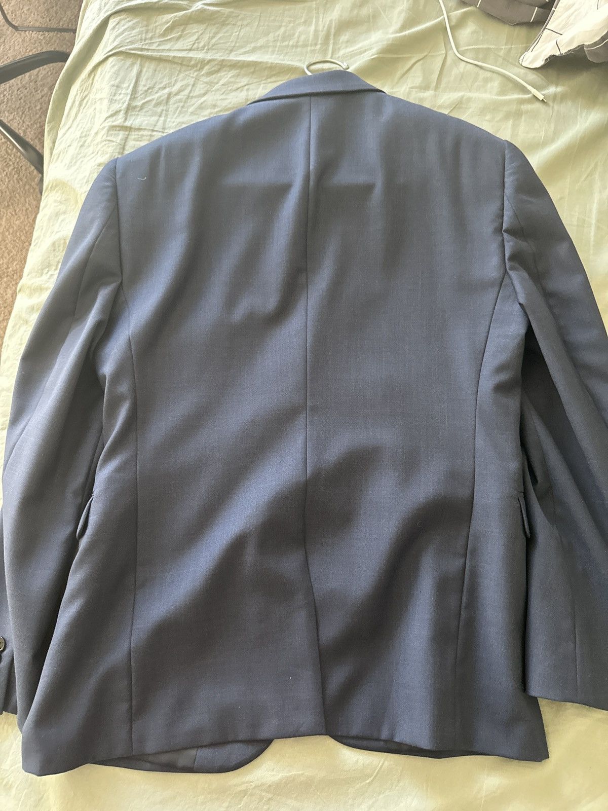 Express Express Navy Suit Jacket -38S Size 38S - 2 Thumbnail