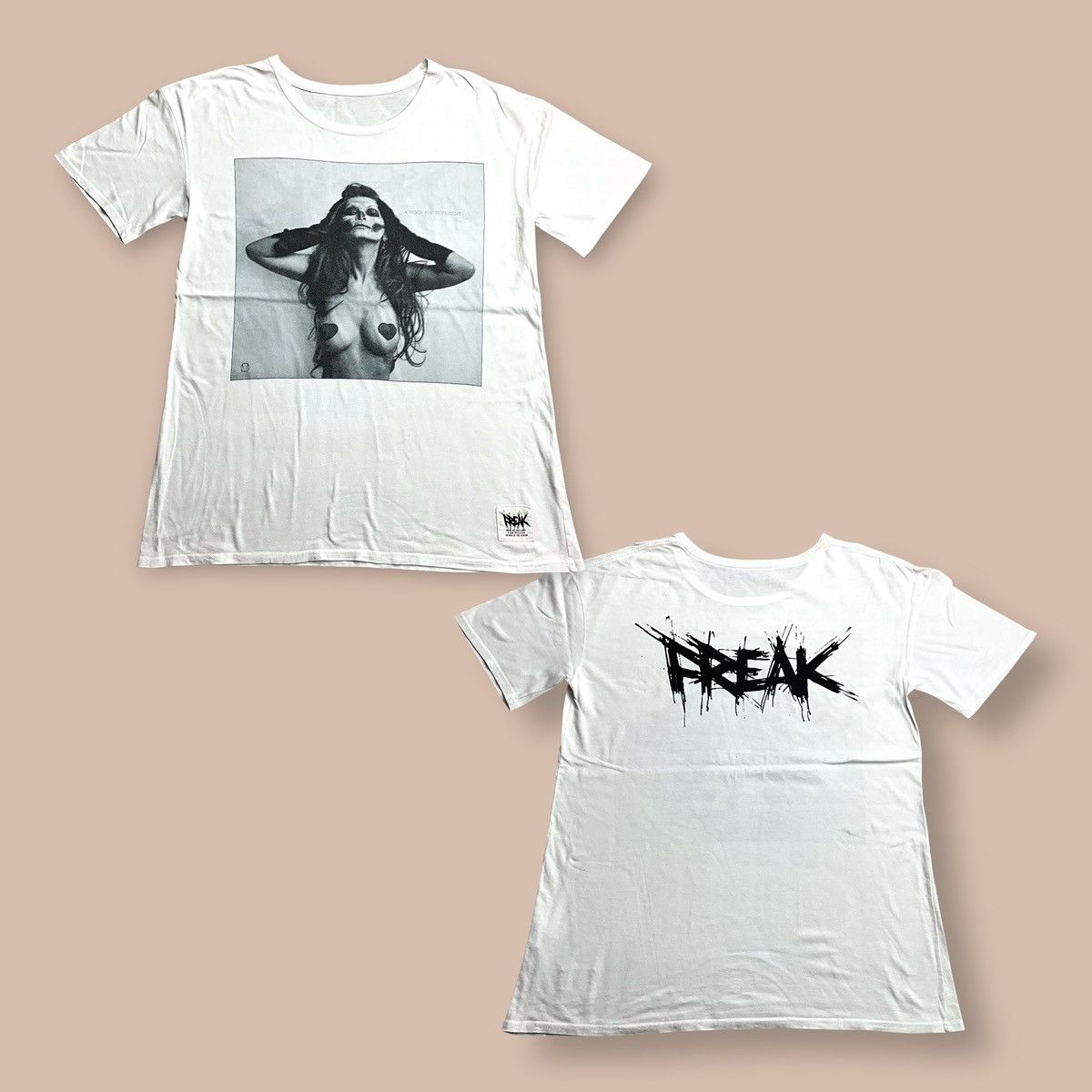 If Six Was Nine MaD Moonage Devilment "FREAK" Portrait Tee Size US L / EU 52-54 / 3 - 1 Thumbnail