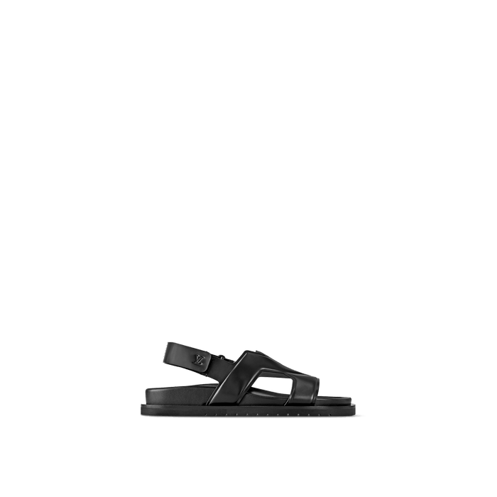 Louis Vuitton Waterfront Mule Black Monogram Slides - Size 41