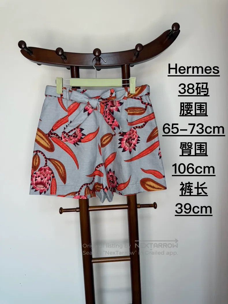 Hermes Hermes Shorts made of linen and mulberry silk blended fabr Size 25" / US 0 / IT 36 - 2 Thumbnail