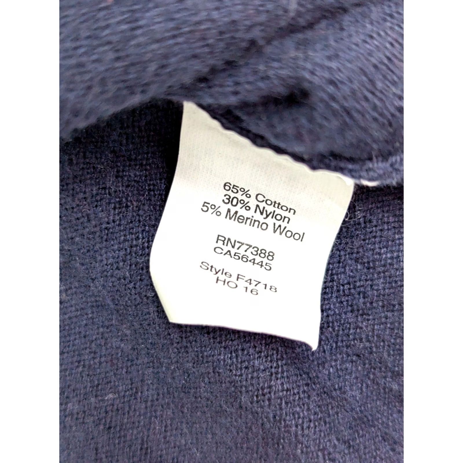 J.Crew J.CREW Harbor Cotton Merino Wool 1/4 Zip Pullover Sweater Men XL Navy Blue Size US XL / EU 56 / 4 - 5 Thumbnail
