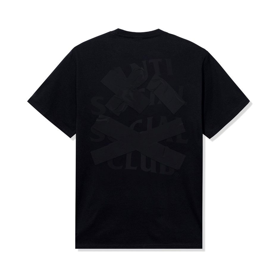 Anti Social Social Club Cancelled Tonal Black Tee New DS