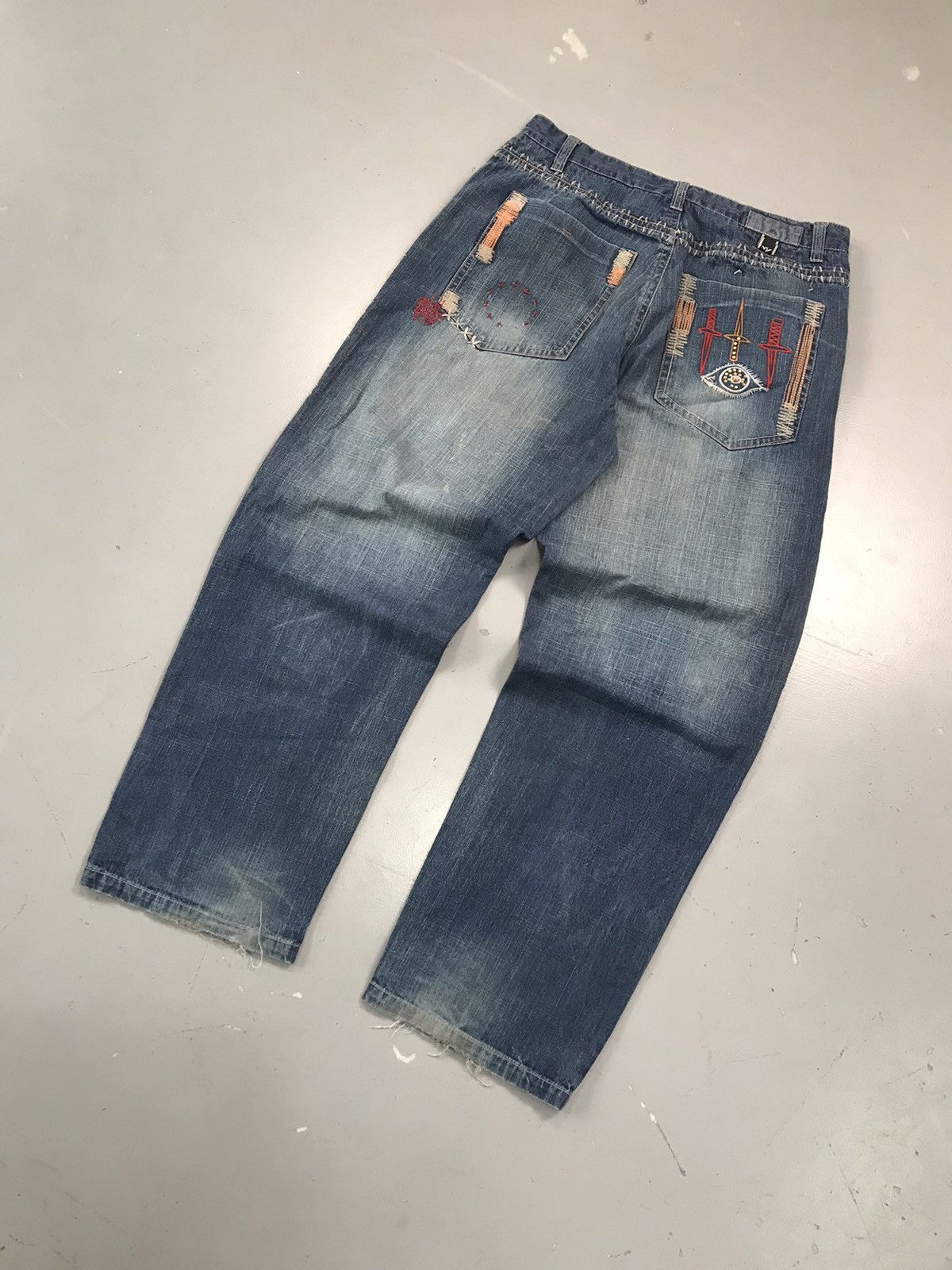 Vintage Crazy Vintage stitching embroidered denim Size US 36 / EU 52 - 7 Thumbnail