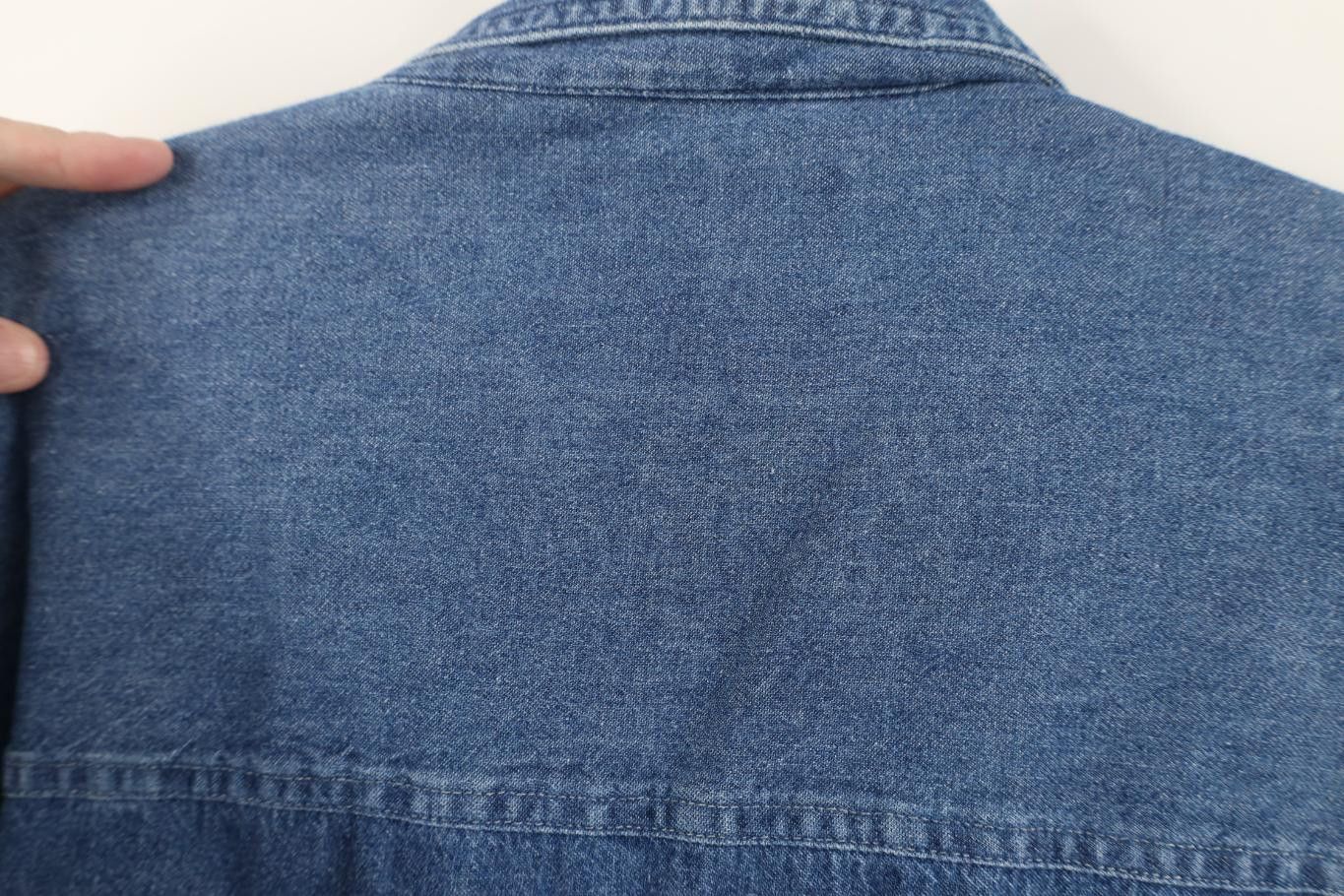 Vintage Vintage 90s Streetwear Big Pocket Denim Button Down Shirt Size US XL / EU 56 / 4 - 12 Thumbnail