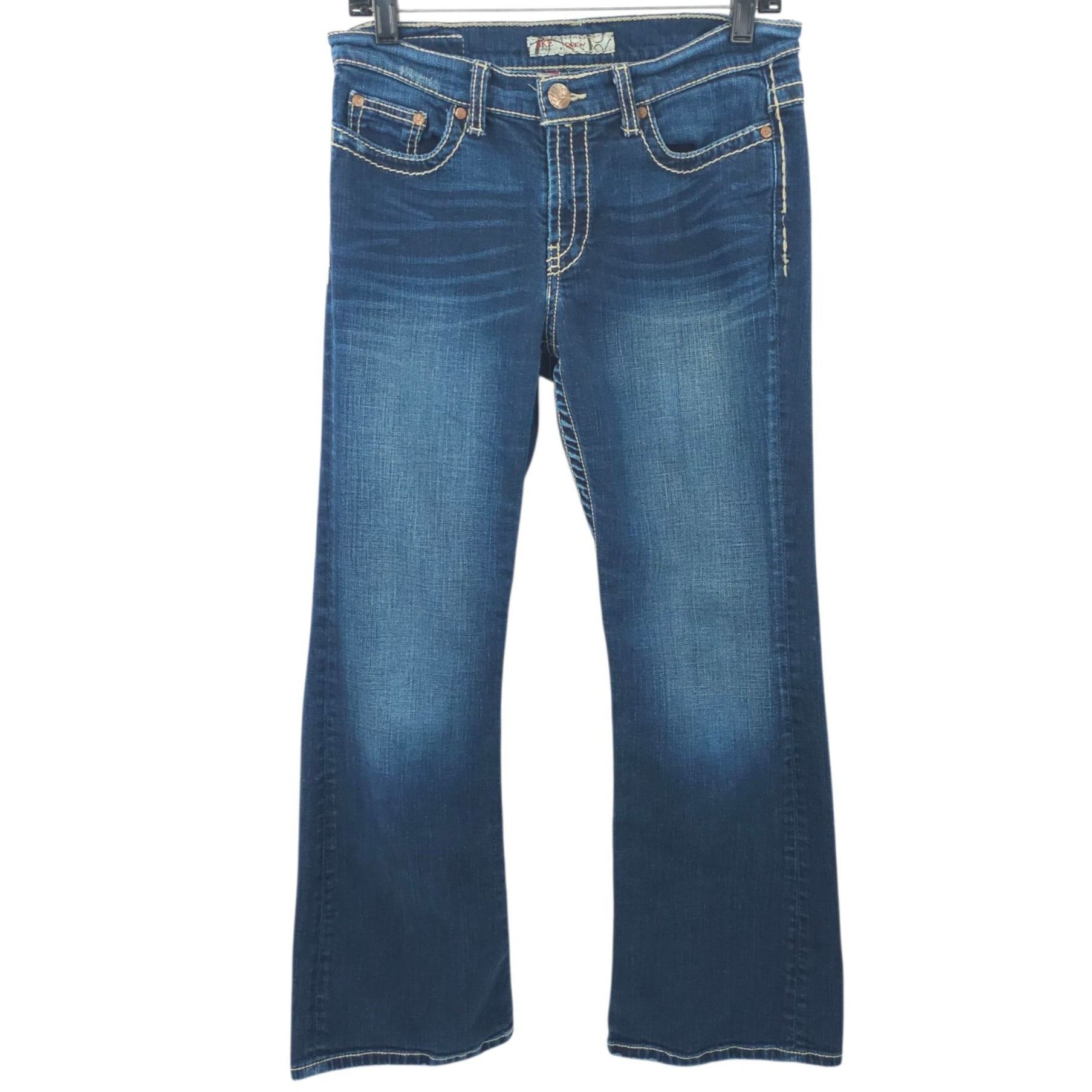 BKE BKE Buckle Drew Boot Cut Jeans Womens Size 28 READ Distresse Size 30" / US 8 / IT 44 - 1 Thumbnail