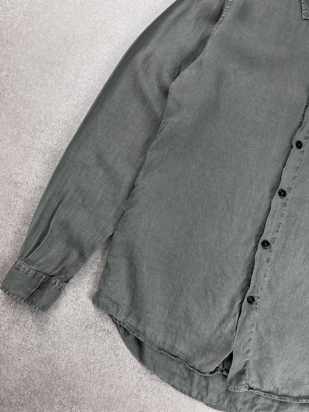 Stone Island Stone Island Long Sleeve Linen Shirt Size US M / EU 48-50 / 2 - 3 Thumbnail
