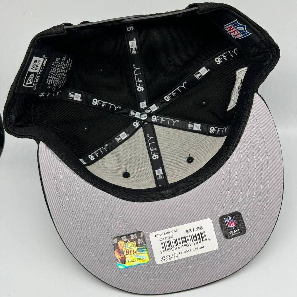 NFL × New Era Las Vegas Raiders Oakland Super Bowl New Era Hat Snapback Size ONE SIZE - 6 Thumbnail