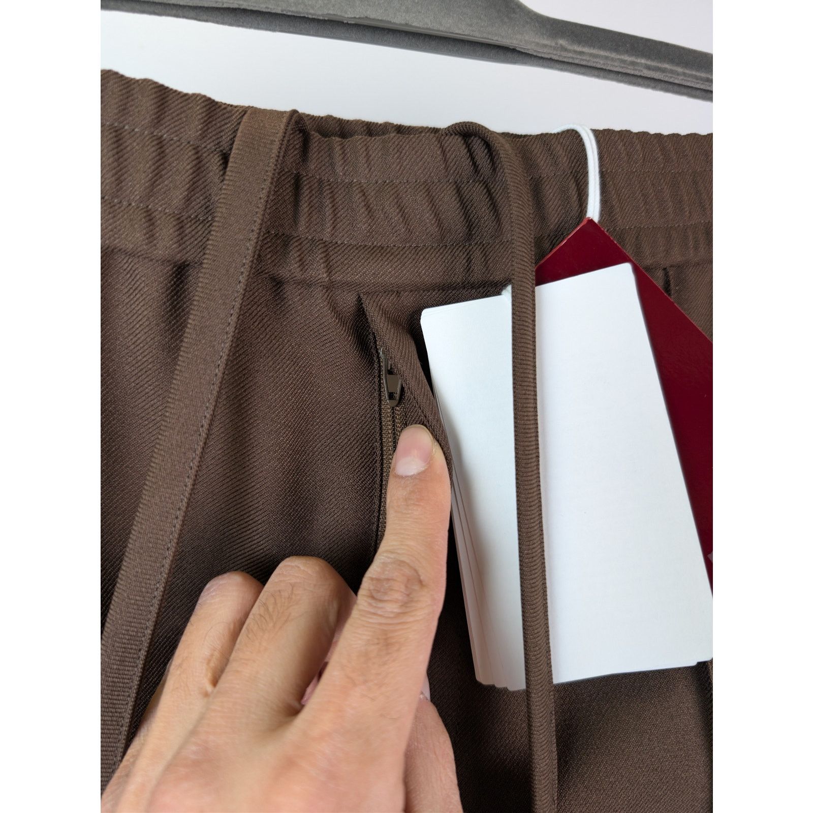 Gucci o1rshd1 Drawstring Fluid Drill Pants in Vanessa Brown / Mix Size US 32 / EU 48 - 7 Thumbnail