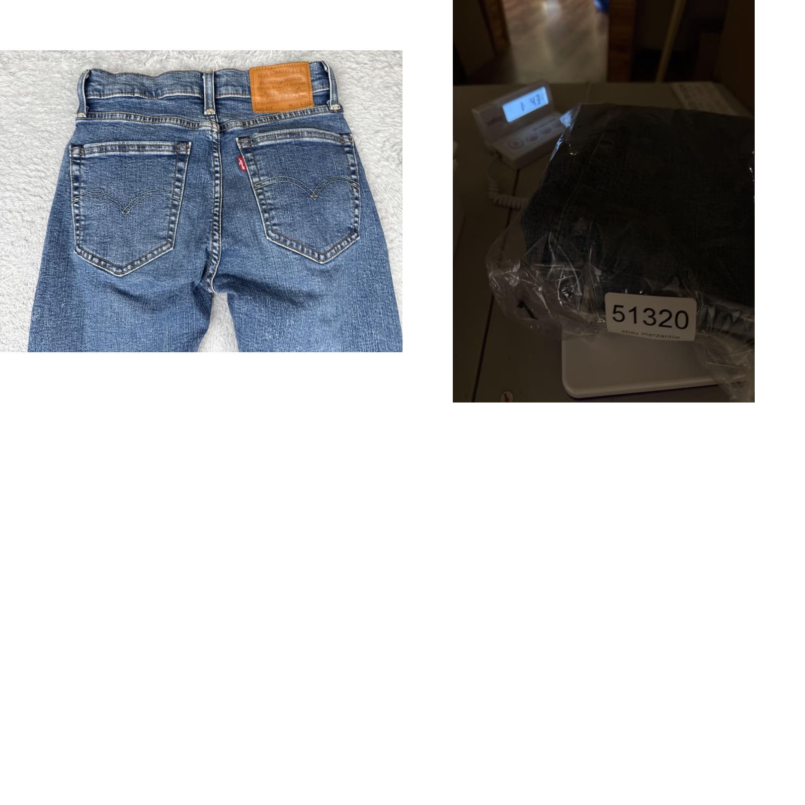 Levi's Levi's Premium Jeans Womens 29x32 Blue Extreme Skinny Fit Jeans Chainsaw Rinse - 5-Pocket Denim Zip Fly Slim City Mens? Size 29" - 11 Thumbnail