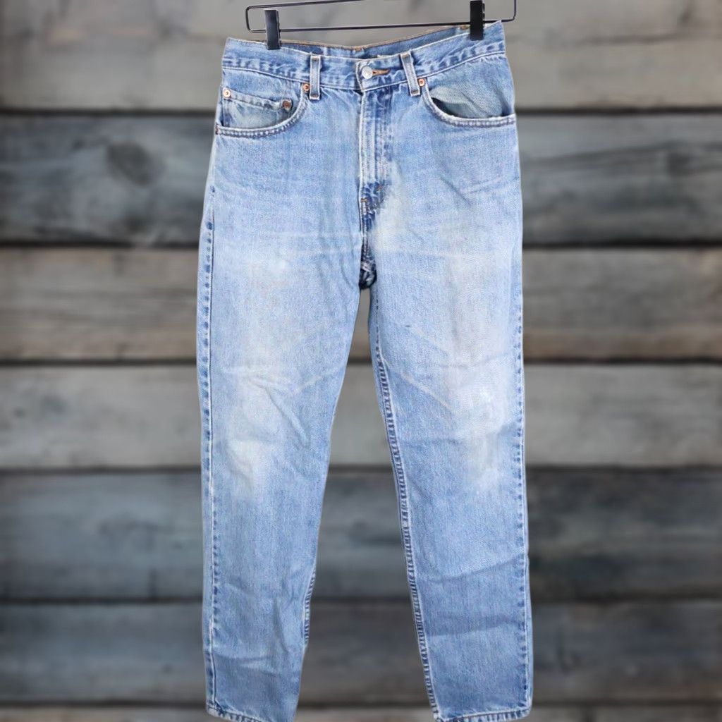 Levi's VINTAGE Levi's 512 Jeans Slim Tapered 31 x 31 Blue Denim Men 2000s 90s Grunge Retro Hipster Classic Jeans Mens Size US 31 - 1 Thumbnail