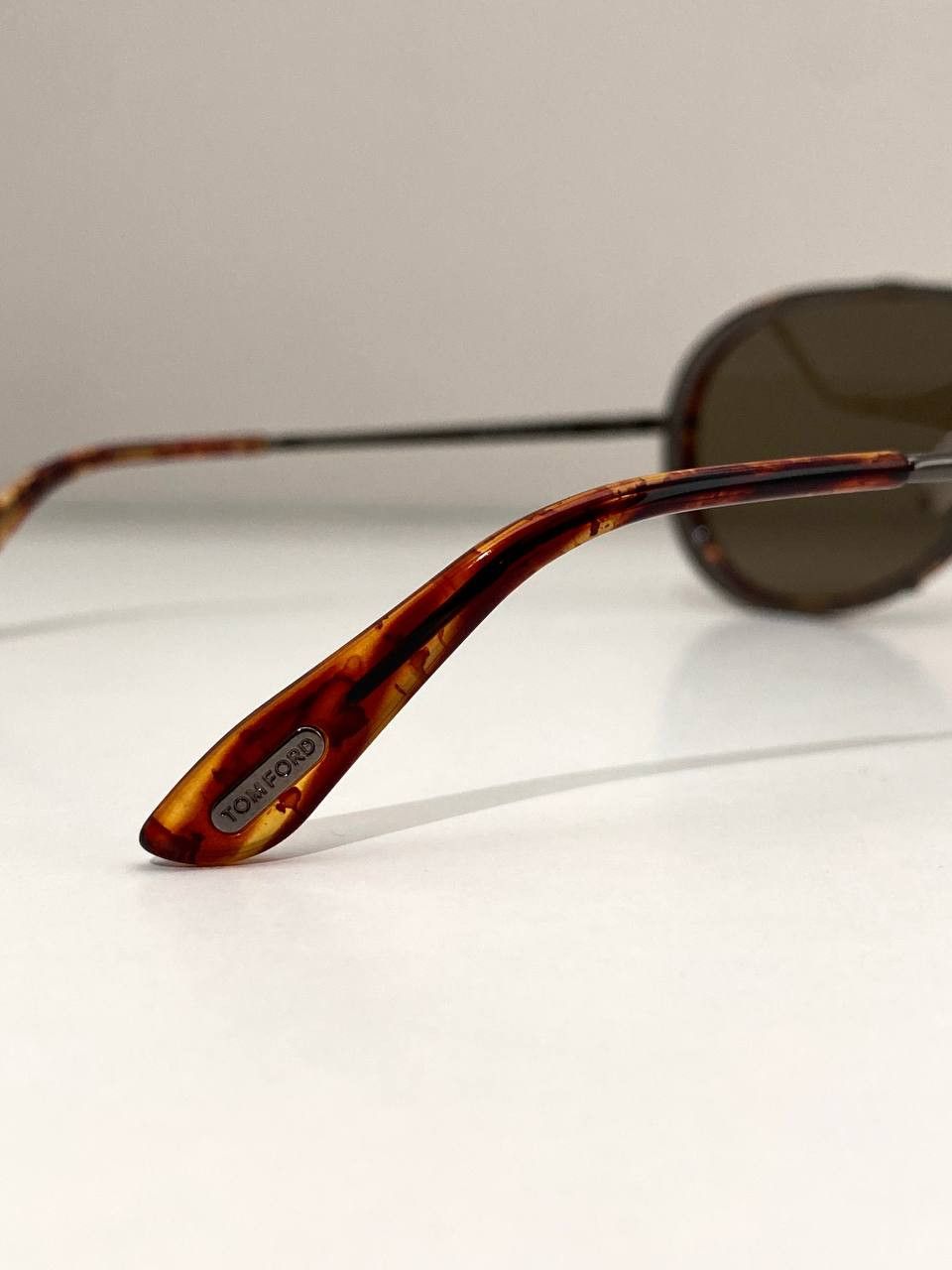 Tom Ford Tom Ford Cyrille Havana Aviator Pilot Vintage TF Sunglasses Size ONE SIZE - 10 Thumbnail