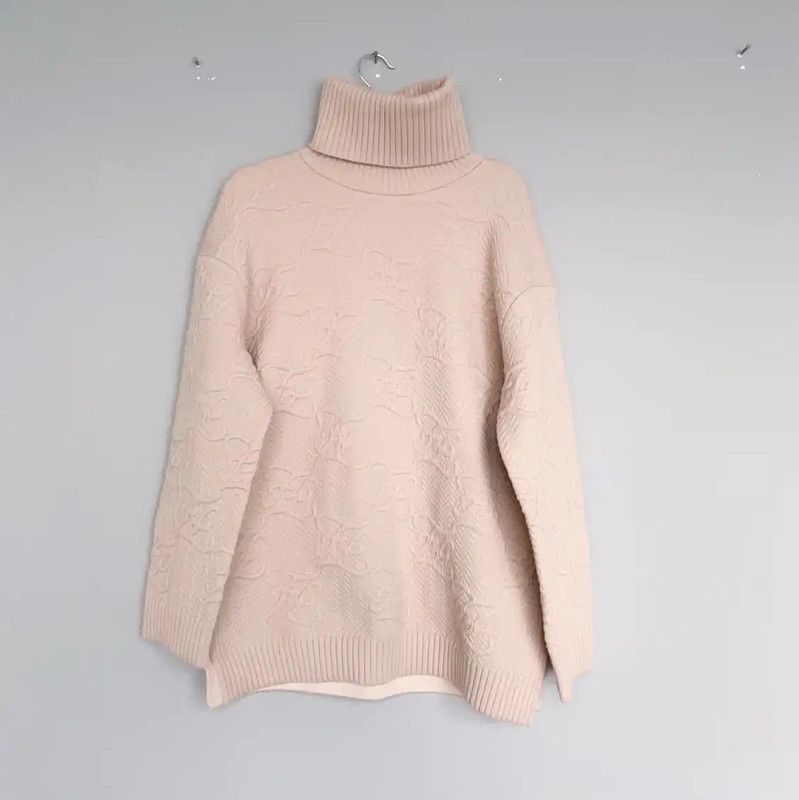 Fendi Fendi Pink Long Sleeve Knit Sweater for Women 0089 Size M / US 6-8 / IT 42-44 - 1 Thumbnail