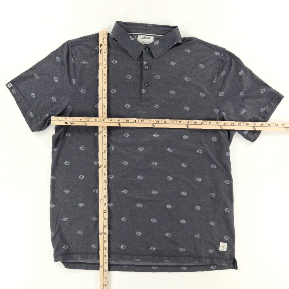 Vintage Linksoul Polo Shirt Men 2XL Charcoal Cotton Blend Solid Short Sleeve Collared Shirt | 2XL Mens Polo Shirt Charcoal Linksoul Cotton Blend Solid Size US XXL / EU 58 / 5 - 3 Thumbnail