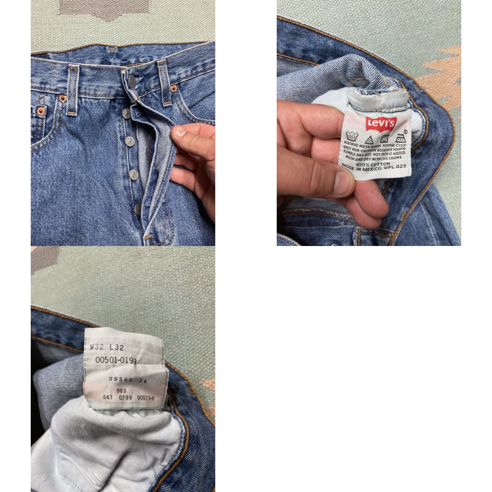 Levi's VINTAGE Levi’s 501 XX Jeans Button Fly Medium Wash Denim Made in Mexico 32x31 Jeans Mens Blue 32 31 Straight XX Levi’s Refined Shoes? Size US 32 / EU 48 - 8 Thumbnail