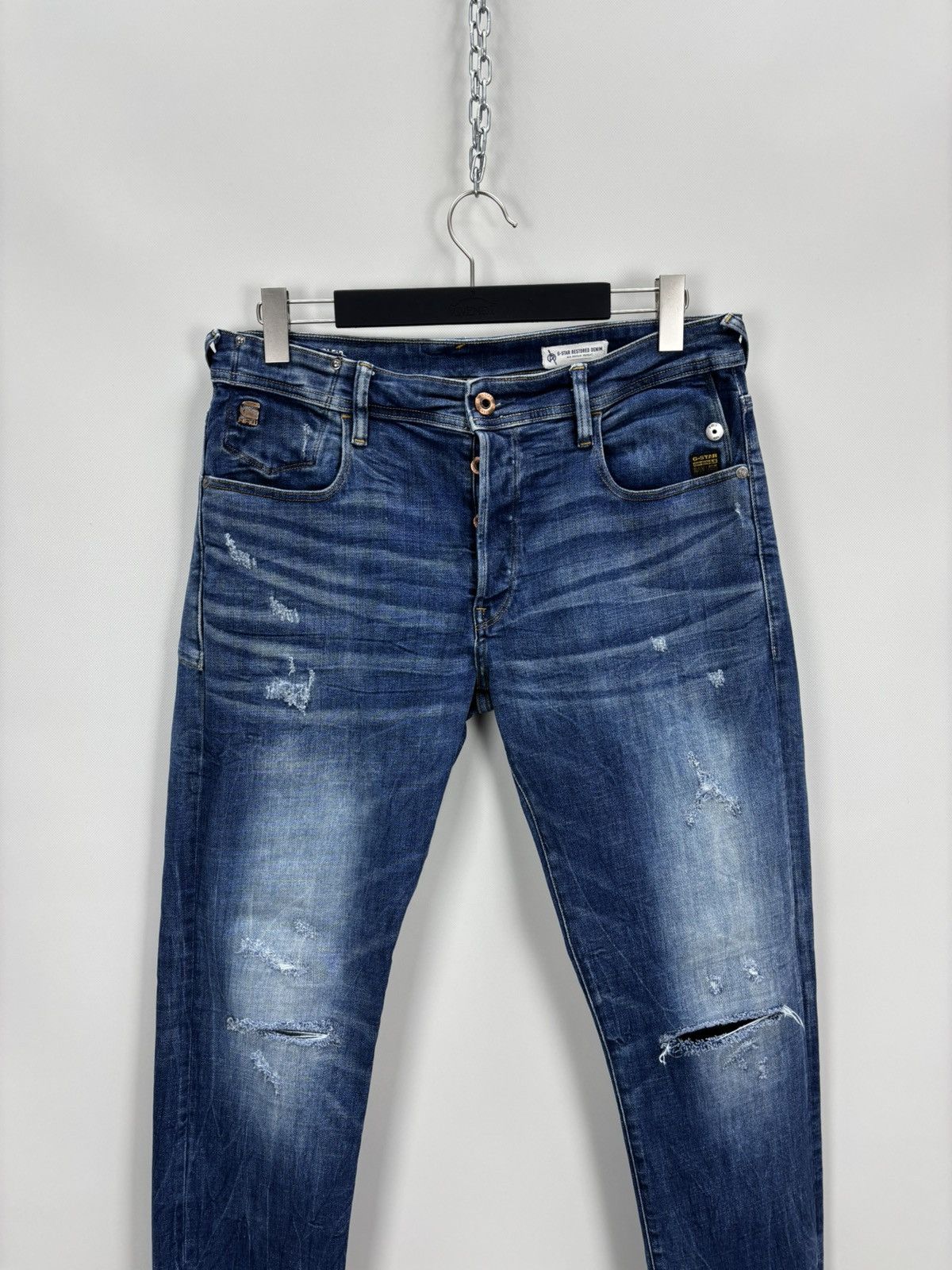 G-Star Mens jeans G Star Raw Size 34 Color Blue Size US 34 / EU 50 - 2 Thumbnail