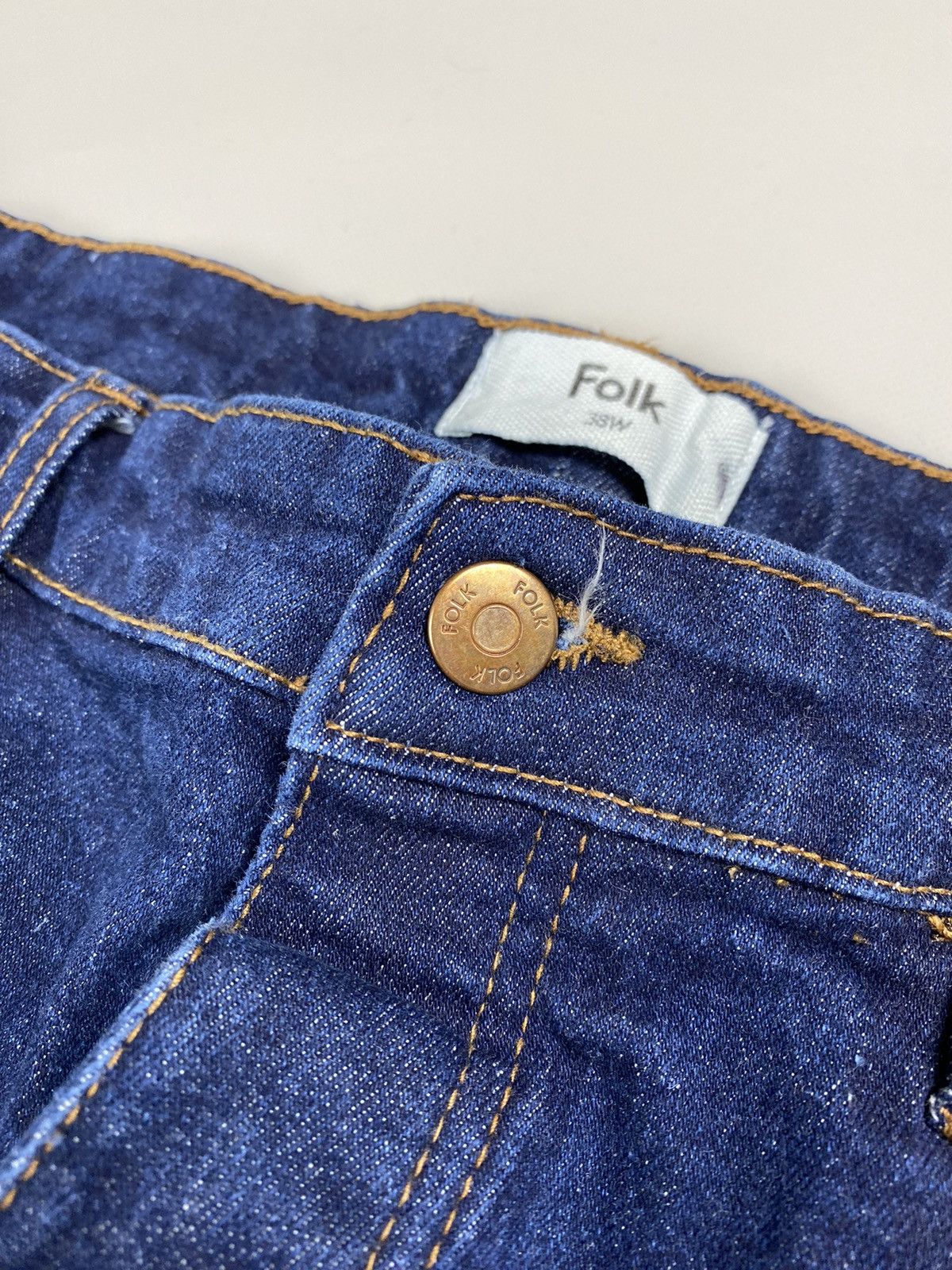 Folk Folk men’s Selvedge Denim Jeans Size US 34 / EU 50 - 12 Thumbnail
