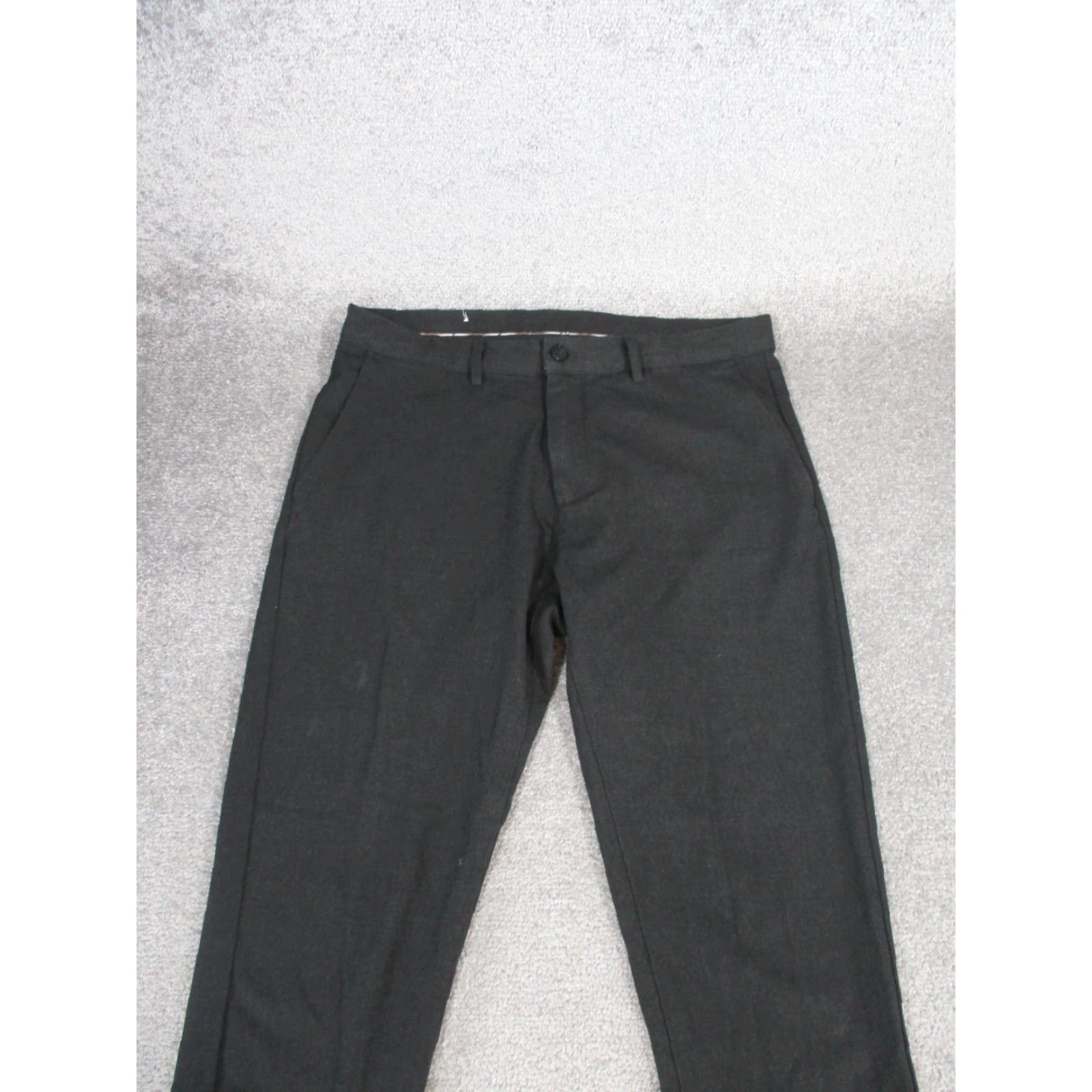 Zara Zara Pants Mens 34 Gray Taper Leg 29" Dress Pants Preppy Regular Knit Flat Front Zip 29" Inseam Mens Pants Gray, 34, Tapered Leg Size US 34 / EU 50 - 4 Thumbnail