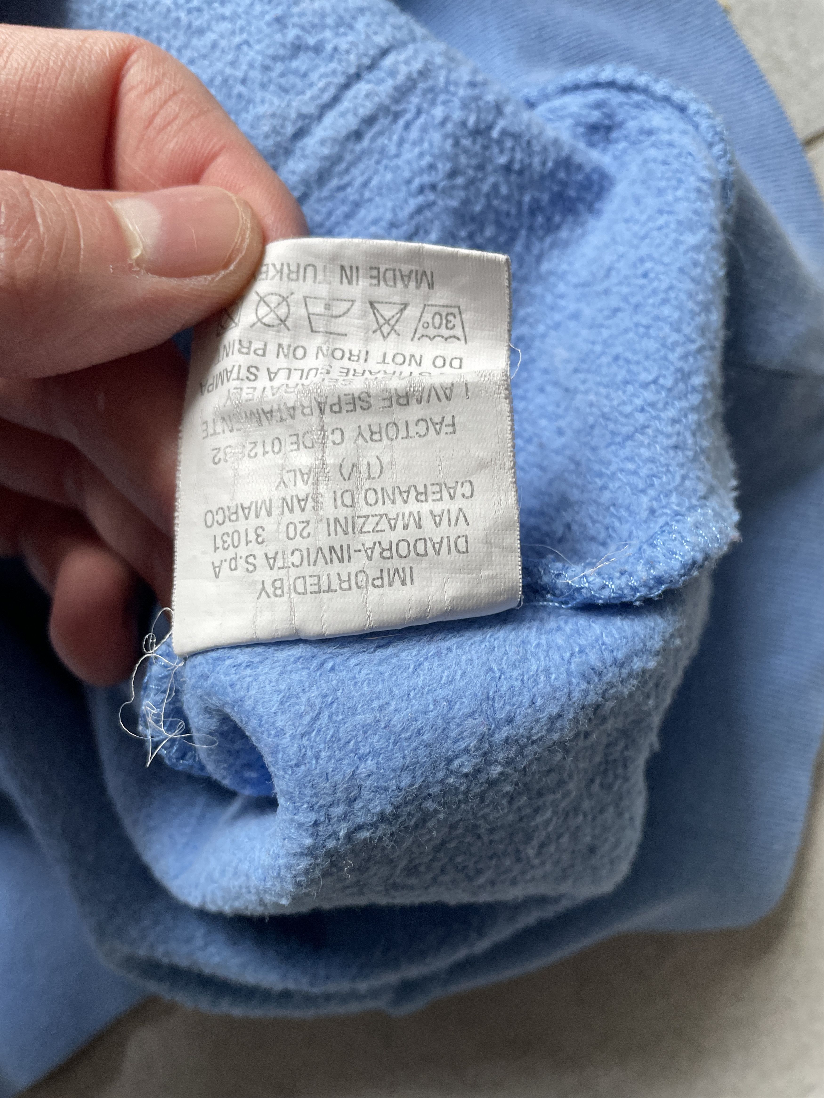Diadora DIADORA BABY BLUE SSC NAPOLI SOCCER BLOKECORE HOODIE Size US XL / EU 56 / 4 - 4 Thumbnail