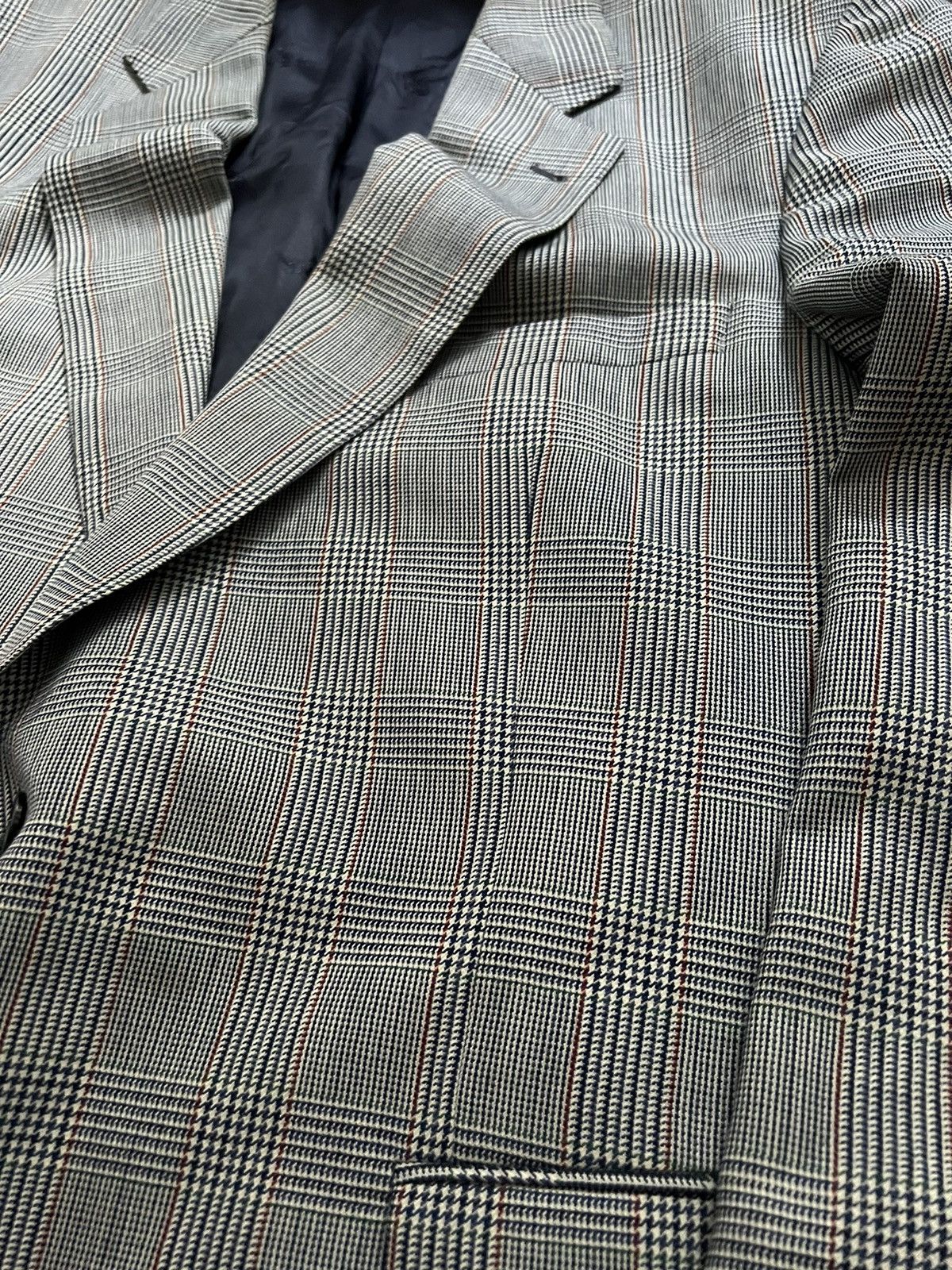 Burberry × Vintage ‼️VINTAGE BURBERRY 100%WOOL/VISCOSE ARCHIVAL BLAZER‼️ Size 46R - 9 Thumbnail