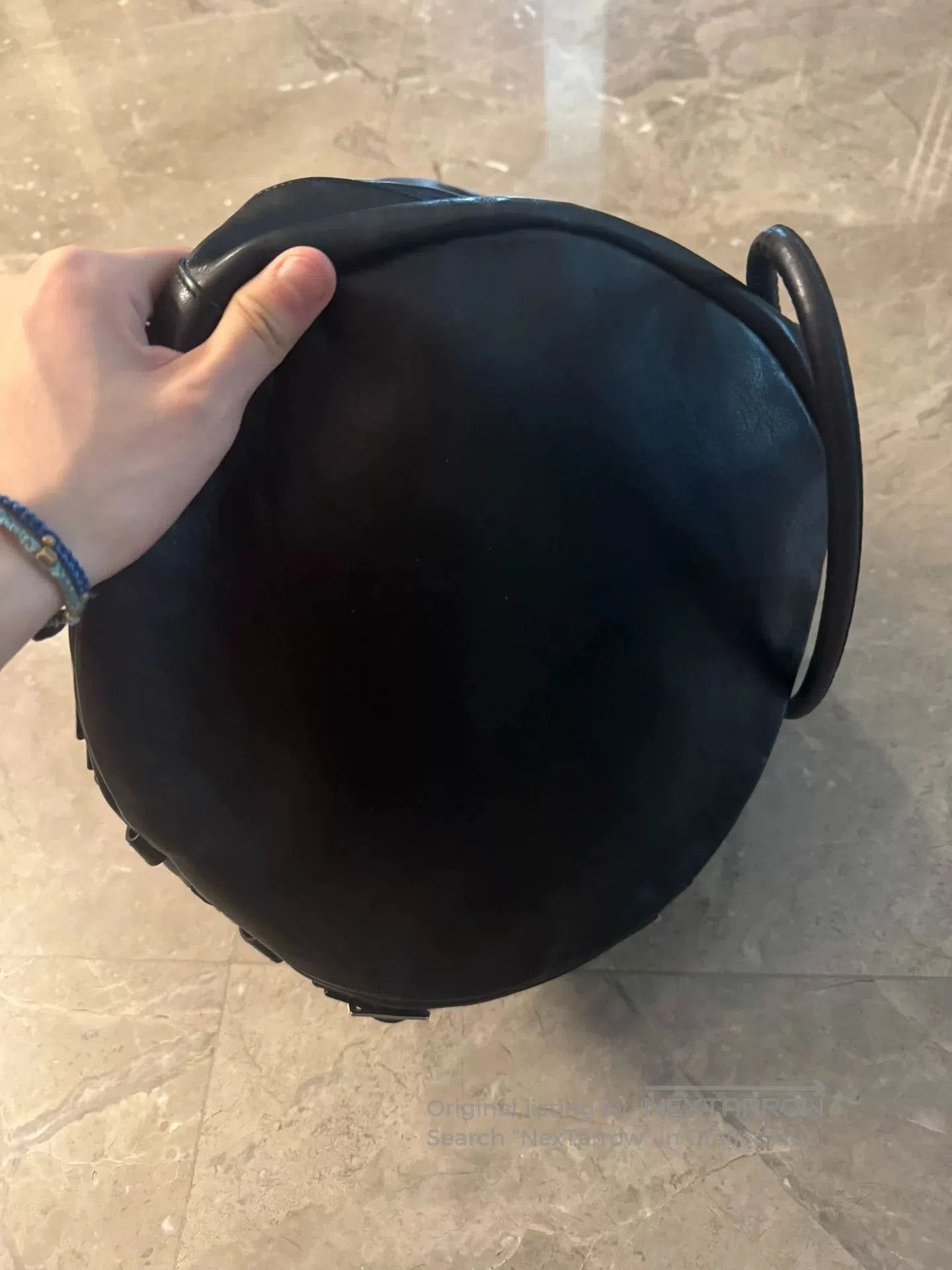 Saint Laurent Paris Saint Laurent Black Leather Bucket Backpack. Size ONE SIZE - 7 Thumbnail