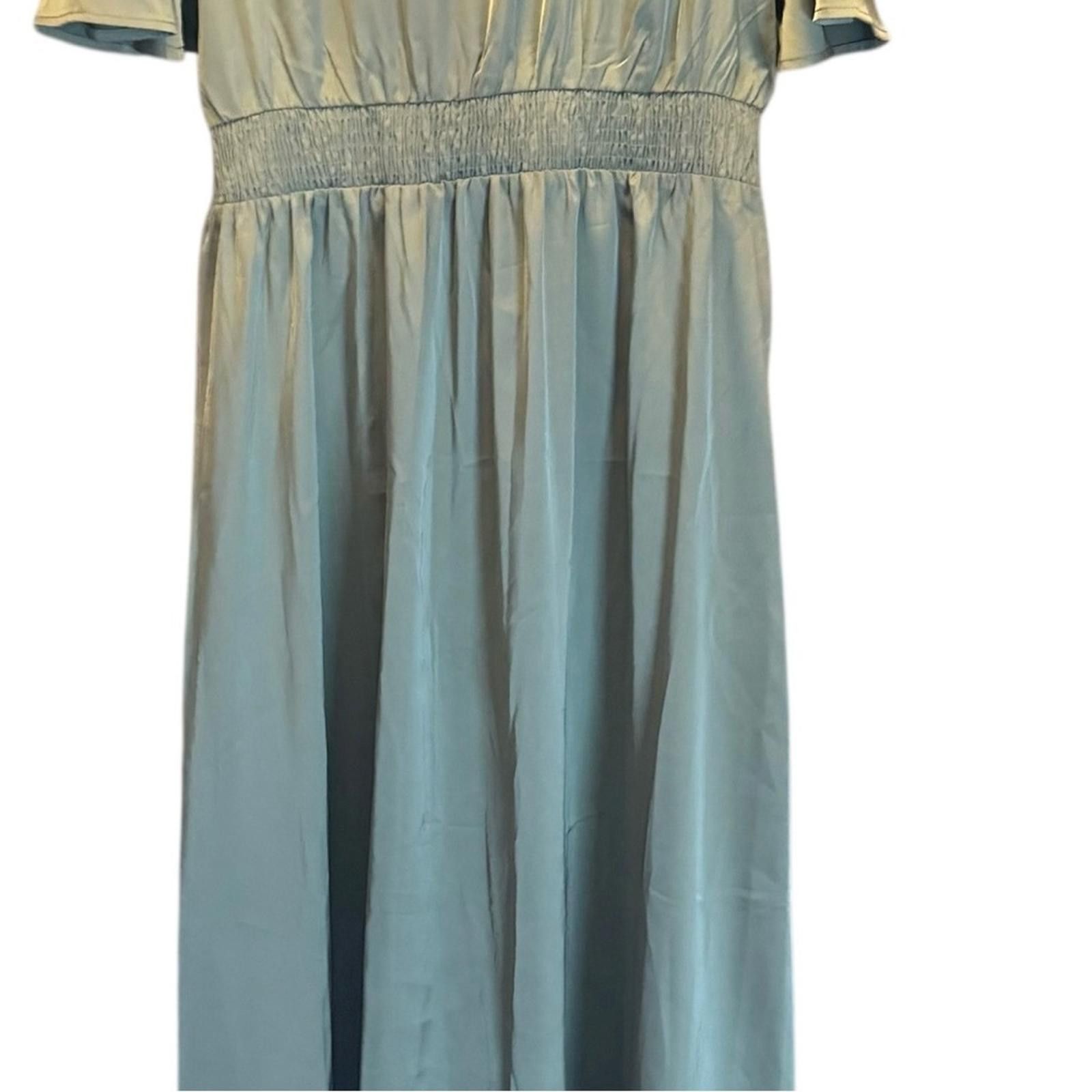 Shein NWOT. Shein Franclia V-Neck Ruffle Waist Maxi Dress Size 1XL Size XL / US 12-14 / IT 48-50 - 10 Thumbnail