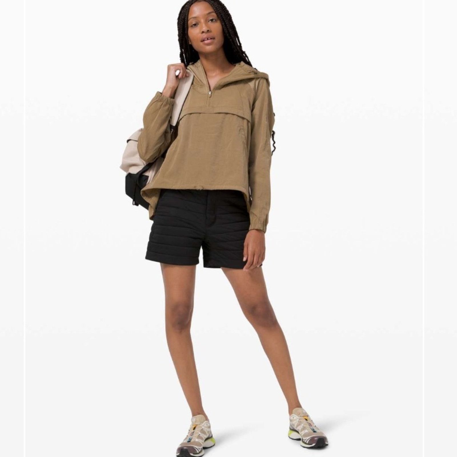Lululemon Lululemon Seek Vistas 1/2 Zip Jacket – Frontier (Tan) Size L / US 10 / IT 46 - 2 Thumbnail