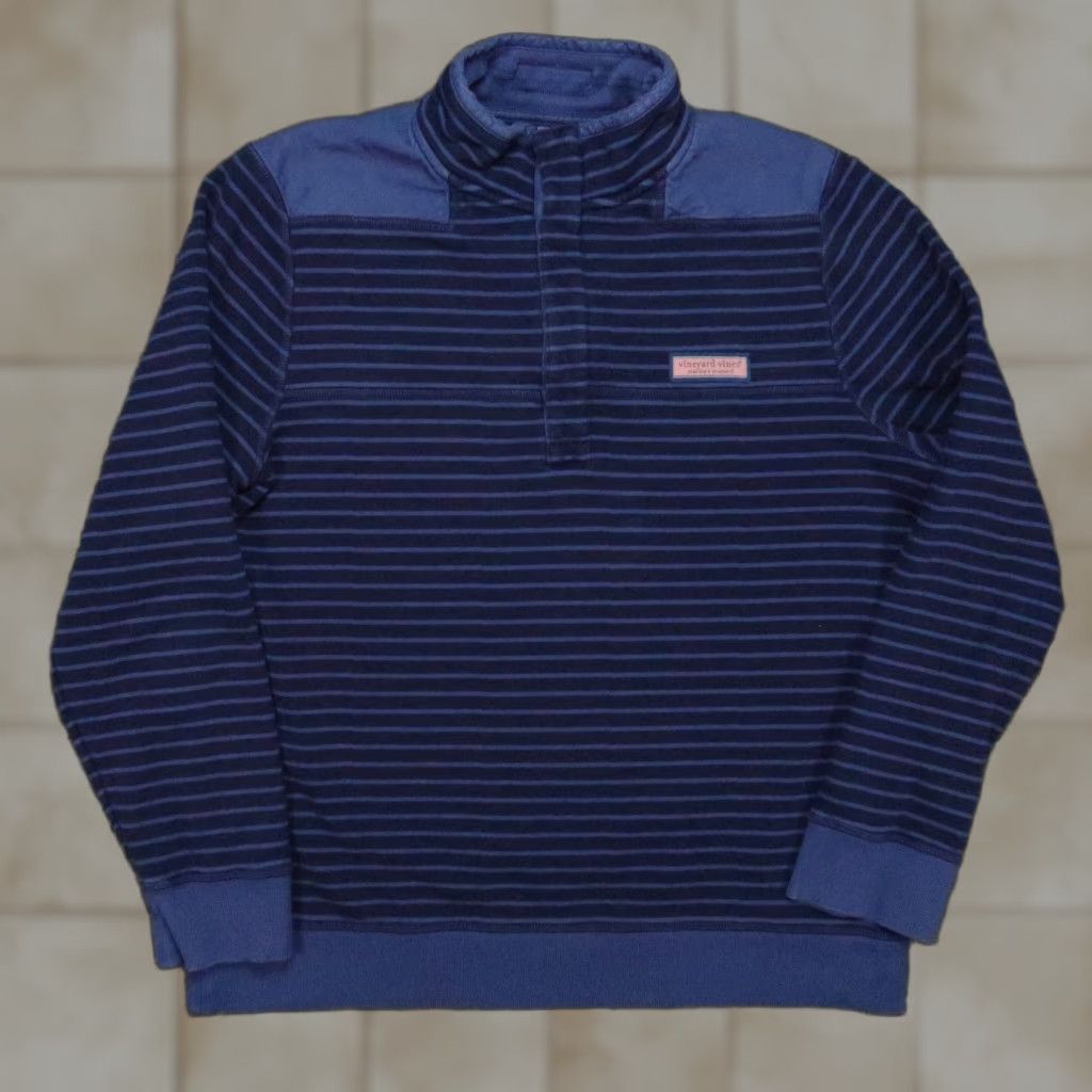 Vineyard Vines Vineyard Vines Sweater Mens Medium Blue Pullover Murrays Toggery Shep Snap Size US M / EU 48-50 / 2 - 1 Thumbnail