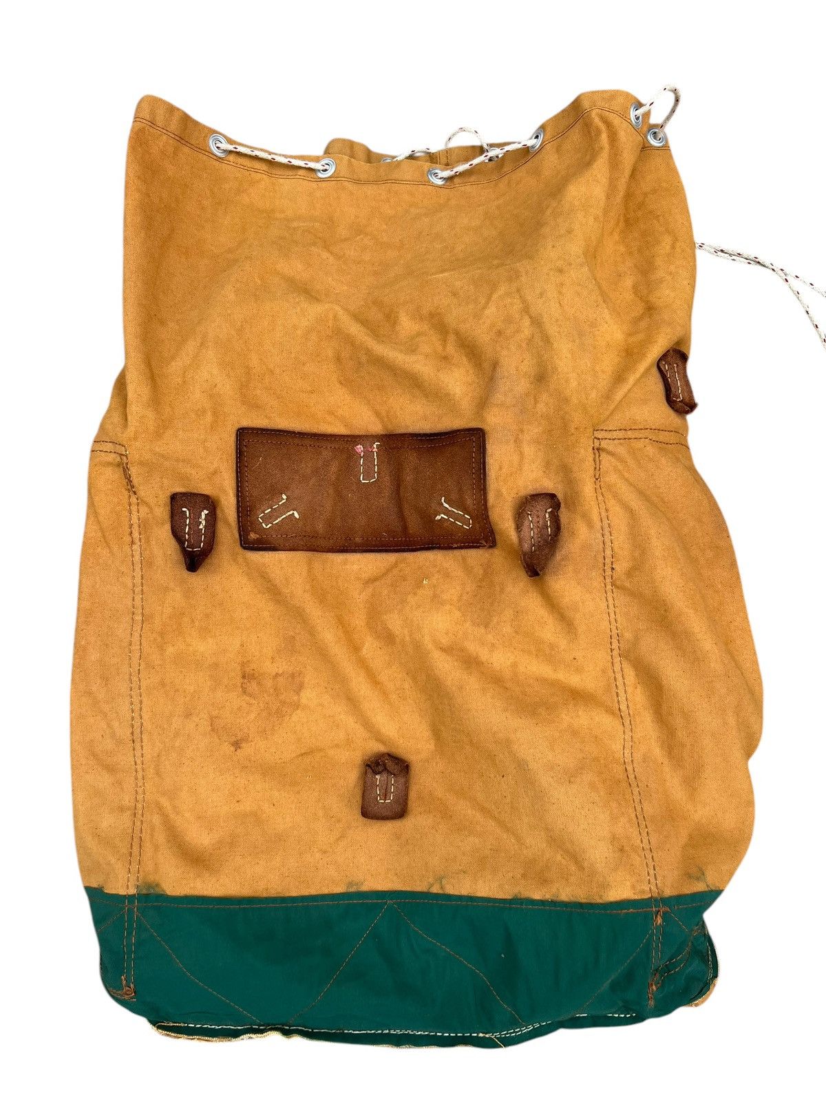 Vintage Distress Fade 60s 70s Japan Duck Canvas Hiking Backpack Huge Size ONE SIZE - 23 Thumbnail