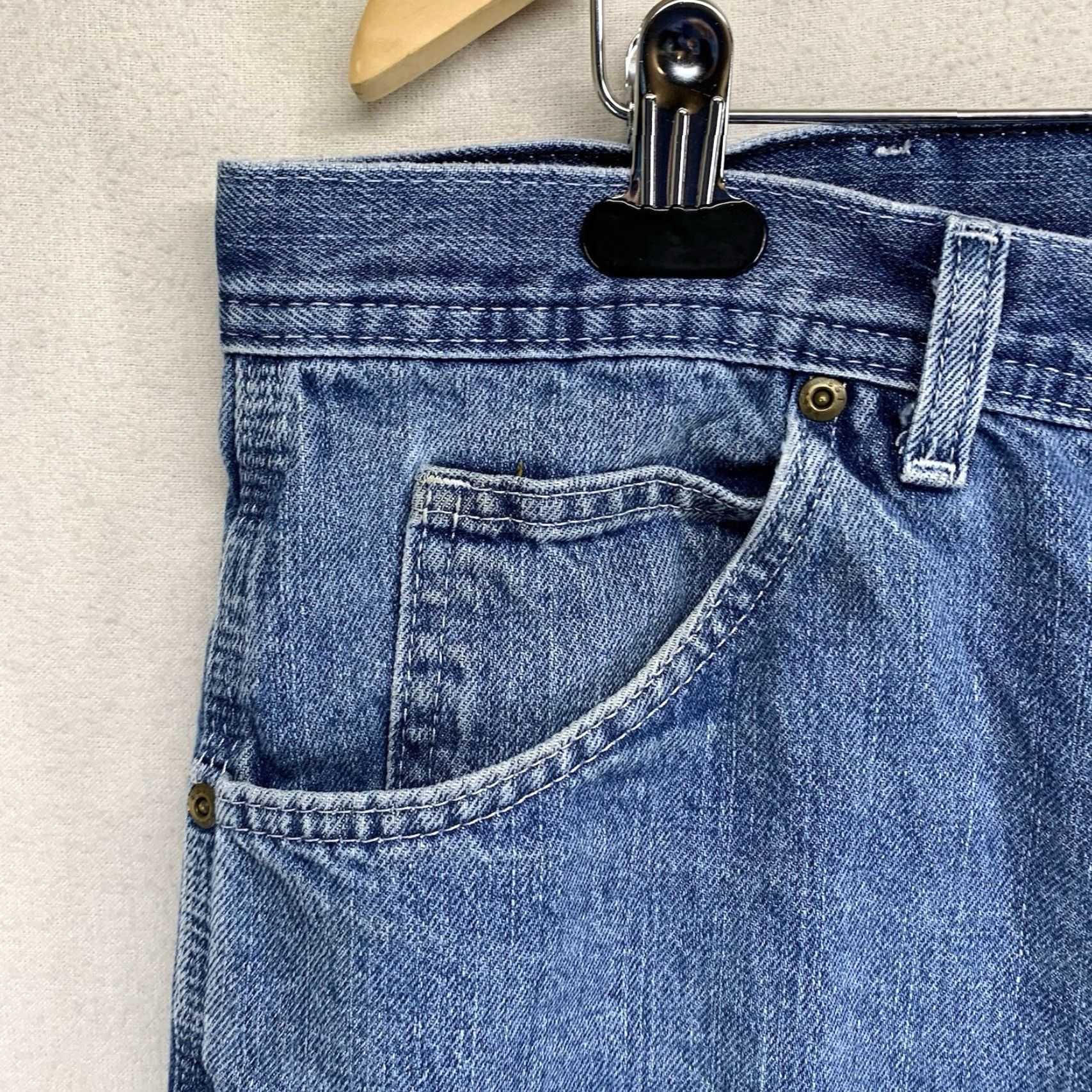 Vintage VINTAGE Key Mens Jeans Carpenter Denim 40 x 30 Straight 90s USA Blue Size US 40 / EU 56 - 6 Thumbnail