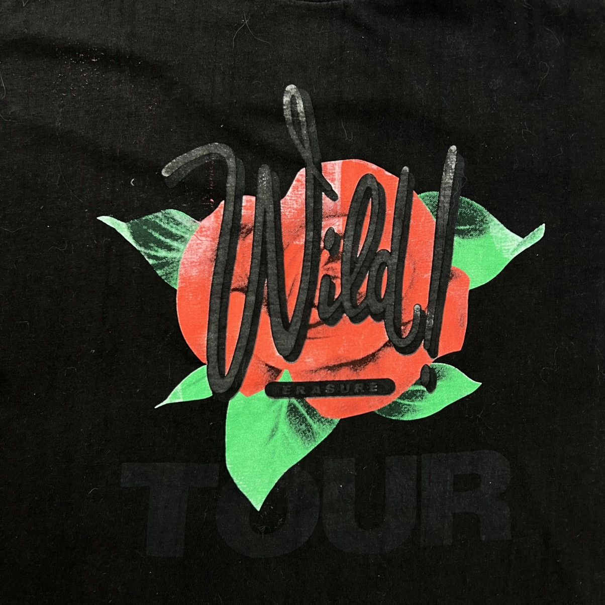 Vintage Rare! Erasure Wild Tour Concert Vintage Tee 1989 France Size US L / EU 52-54 / 3 - 8 Thumbnail