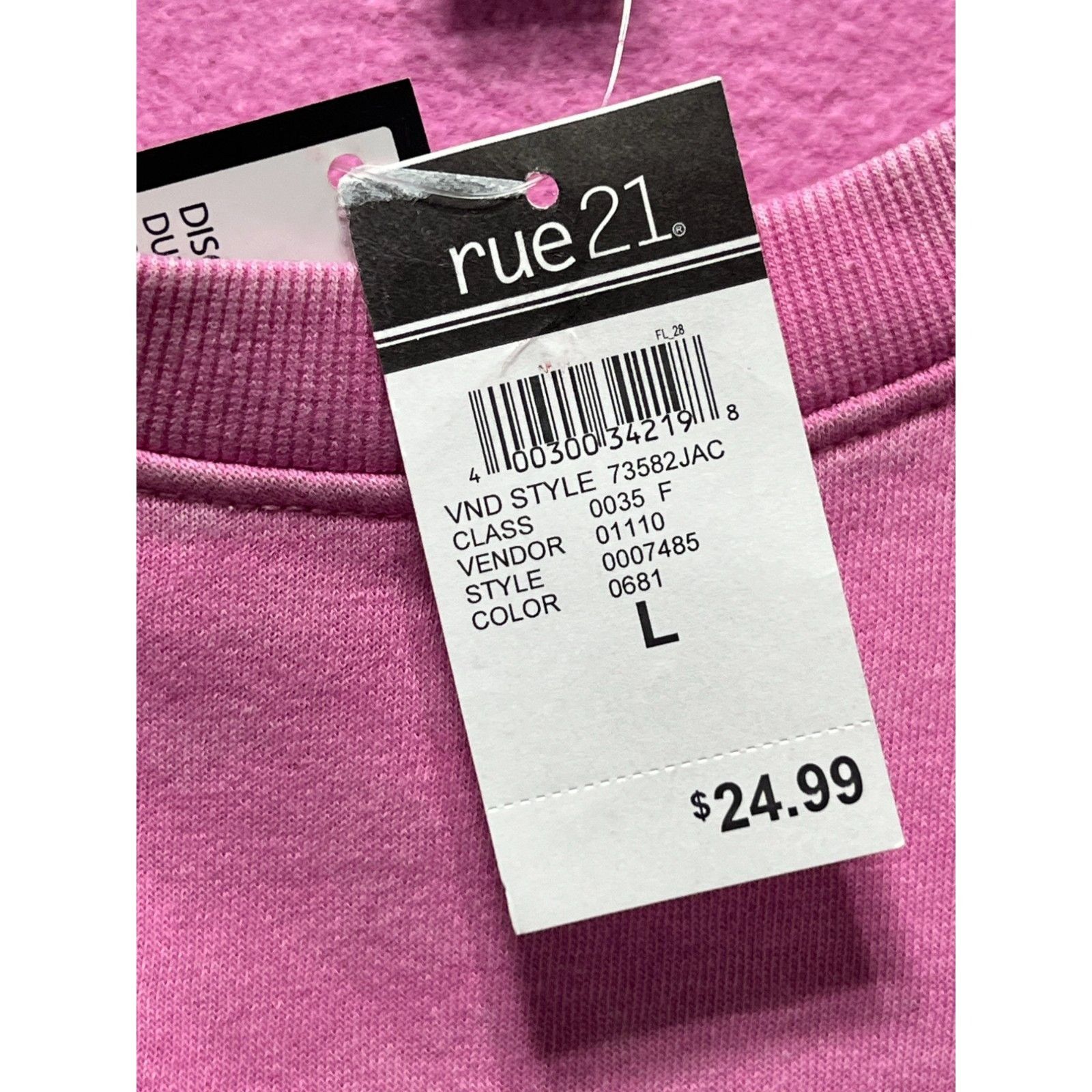 rue21 Rue 21 - Women's Long Sleeve Sweater - Pink - Large Size L / US 10 / IT 46 - 8 Thumbnail