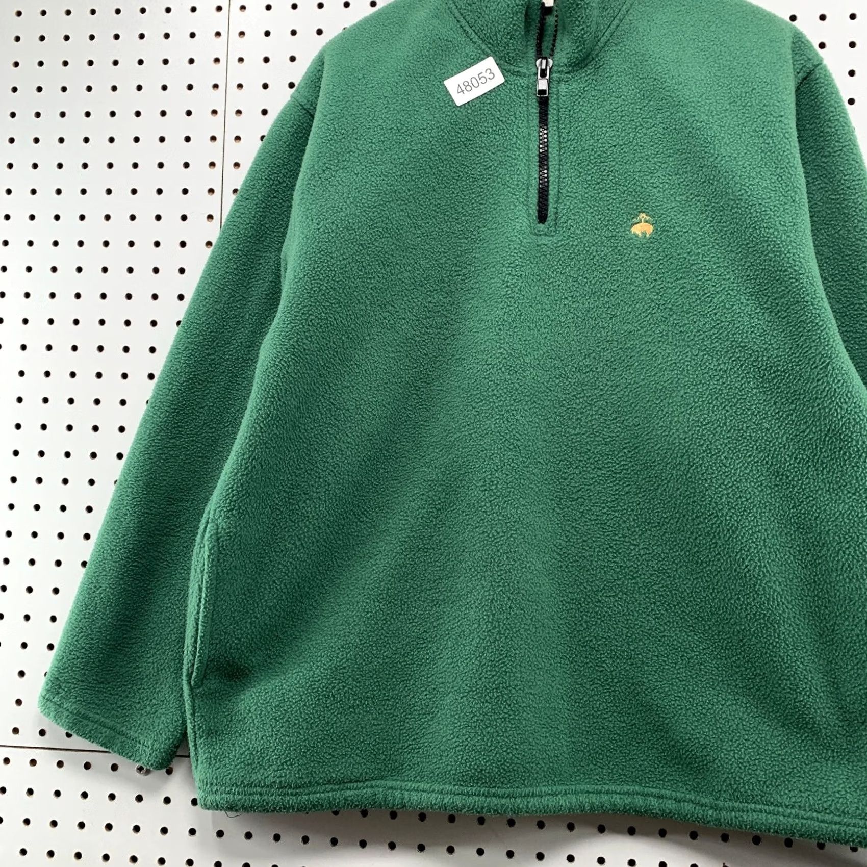 Brooks Brothers Brooks Brothers Sweater Mens M Green 1/4 Zip Fleece Pullover USA 80s 90s Vintage Style Pullover Mens Green 1/4 Zip Fleece Sweater Size US M / EU 48-50 / 2 - 5 Thumbnail