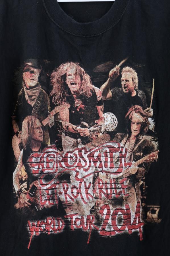 Vintage Vintage Y2K Rule World Tour Aerosmith Slash Band T-Shirt Size US XL / EU 56 / 4 - 4 Thumbnail