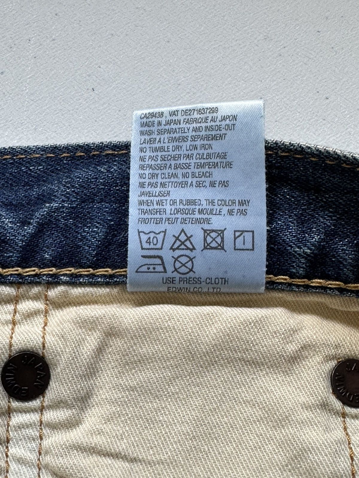 Edwin Vintage Edwin Salvedge Denim Jeans Size US 26 / EU 42 - 11 Thumbnail