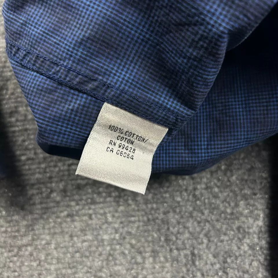 BUGATCHI Bugatchi Uomo Shirt Mens 16 Check 34/35 Button Up Cotton Size US L / EU 52-54 / 3 - 7 Thumbnail