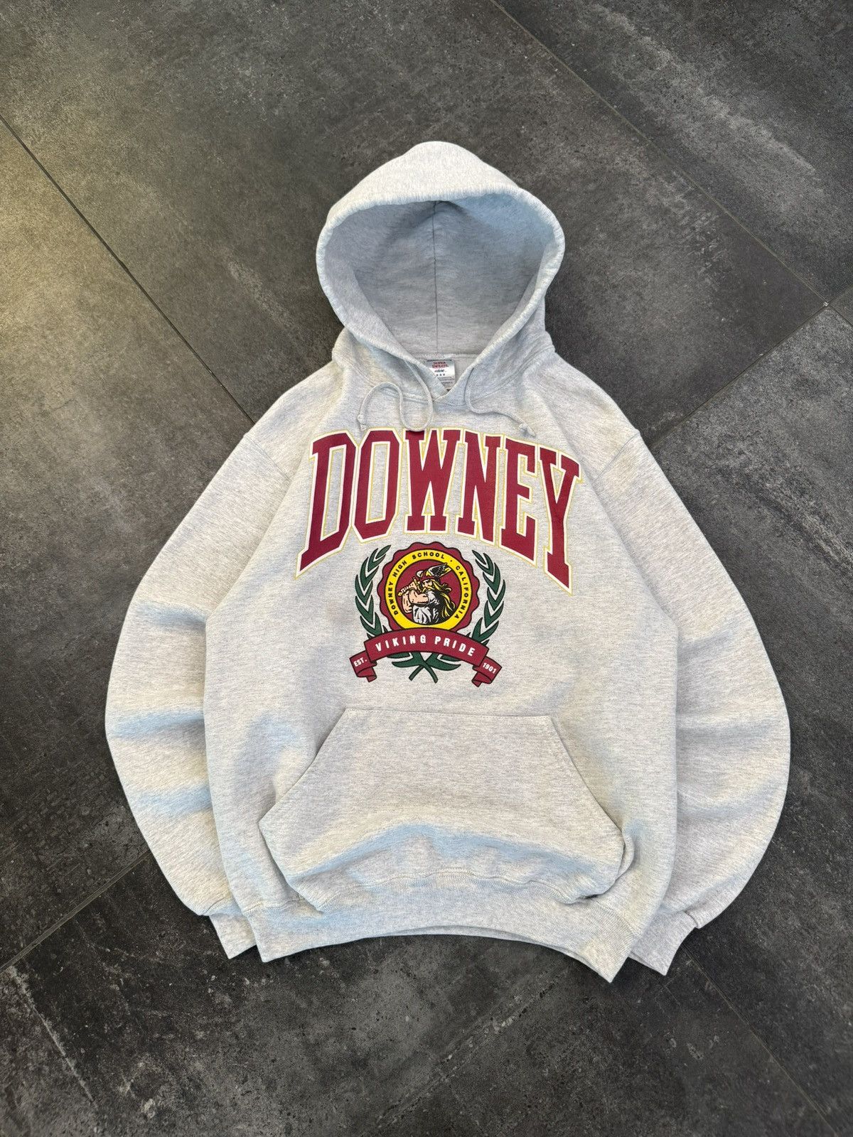 Jerzees Vintage Y2K Downey Vikings Pride Hoodie Sweatshirt Size US M / EU 48-50 / 2 - 1 Thumbnail