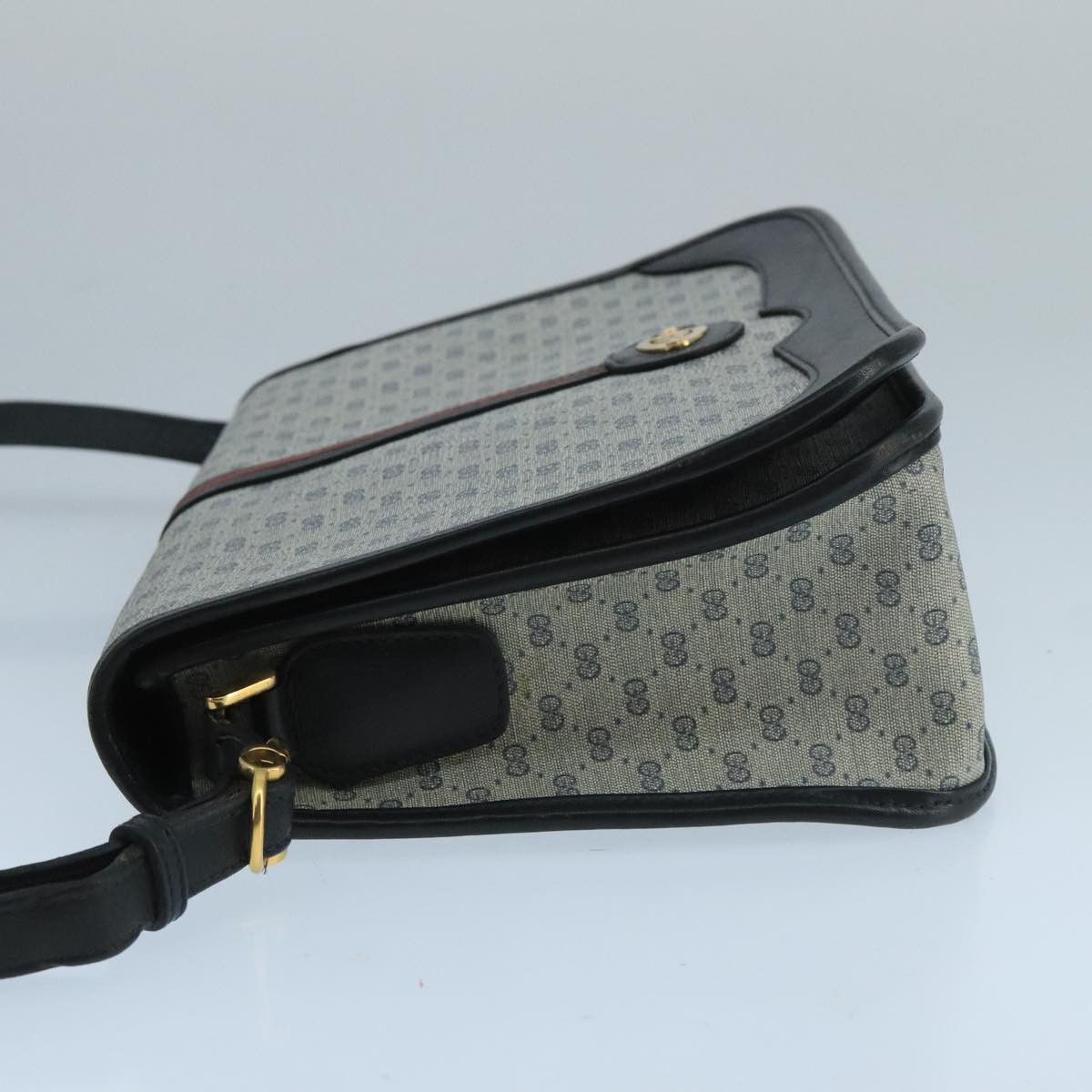 Gucci GUCCI Micro GG Supreme Shoulder Bag Pvc Navy Gold 001 113 Size ONE SIZE - 5 Thumbnail