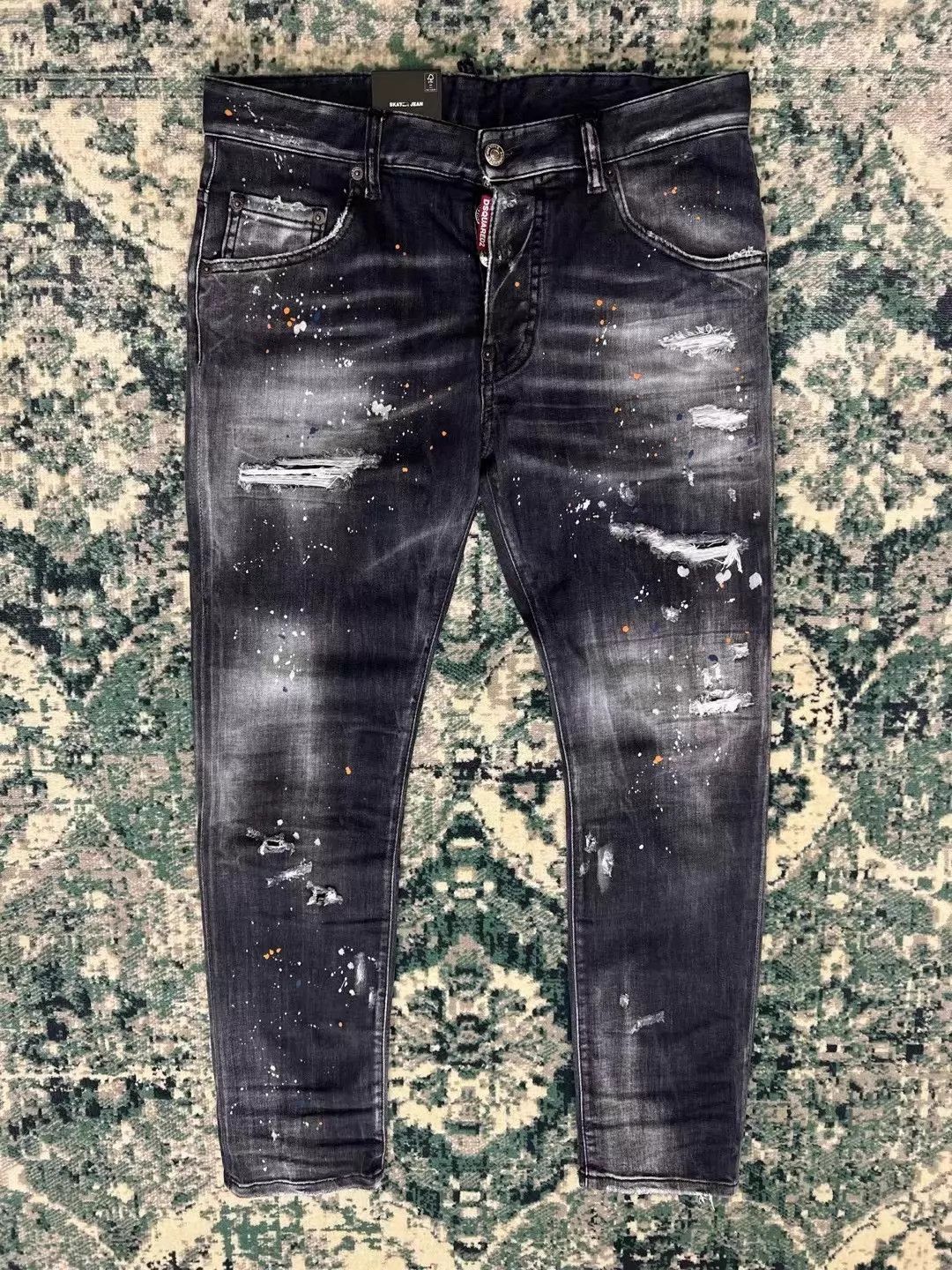Dsquared2 Dsquared2 2023 SS Black Gray Patched SKATER Jeans Size US 30 / EU 46 - 1 Thumbnail