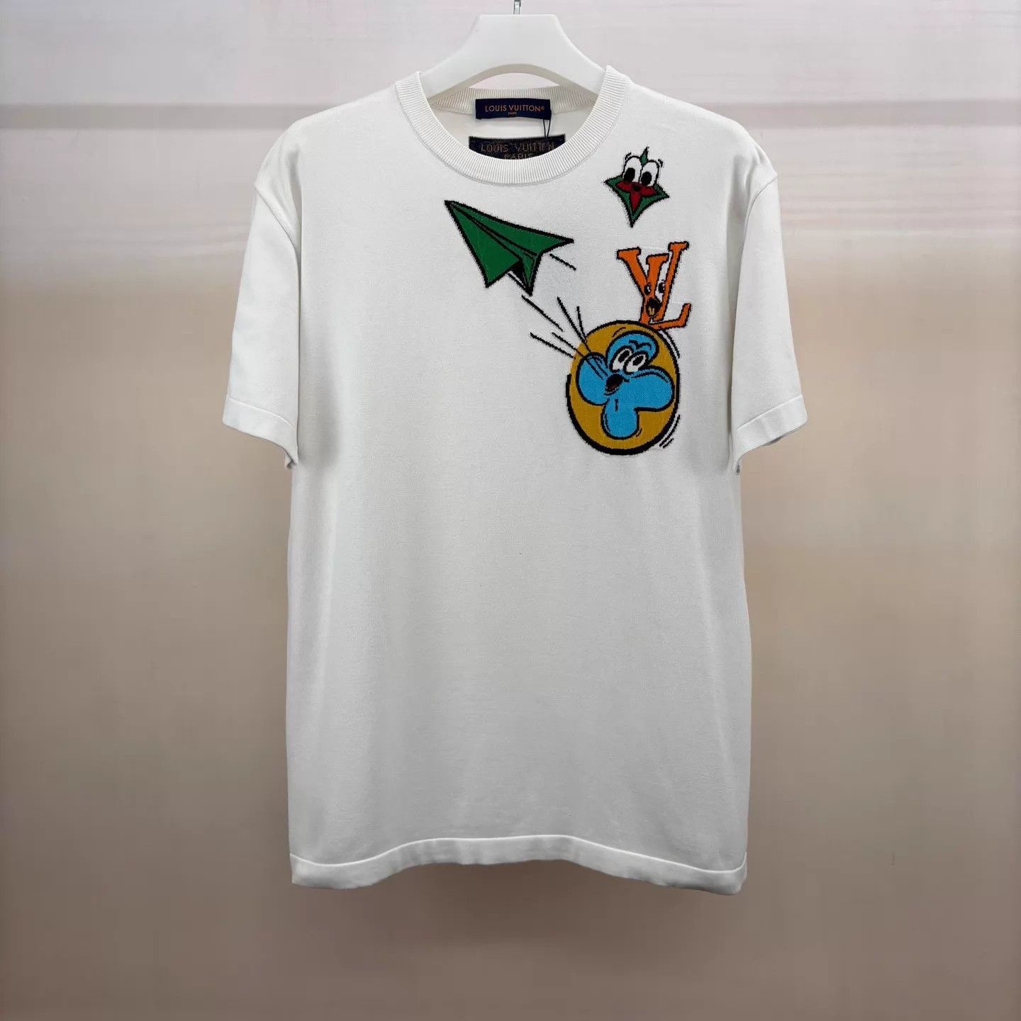 Louis Vuitton White Short Sleeve Graphic T-Shirt Size US XXL / EU 58 / 5 - 1 Thumbnail