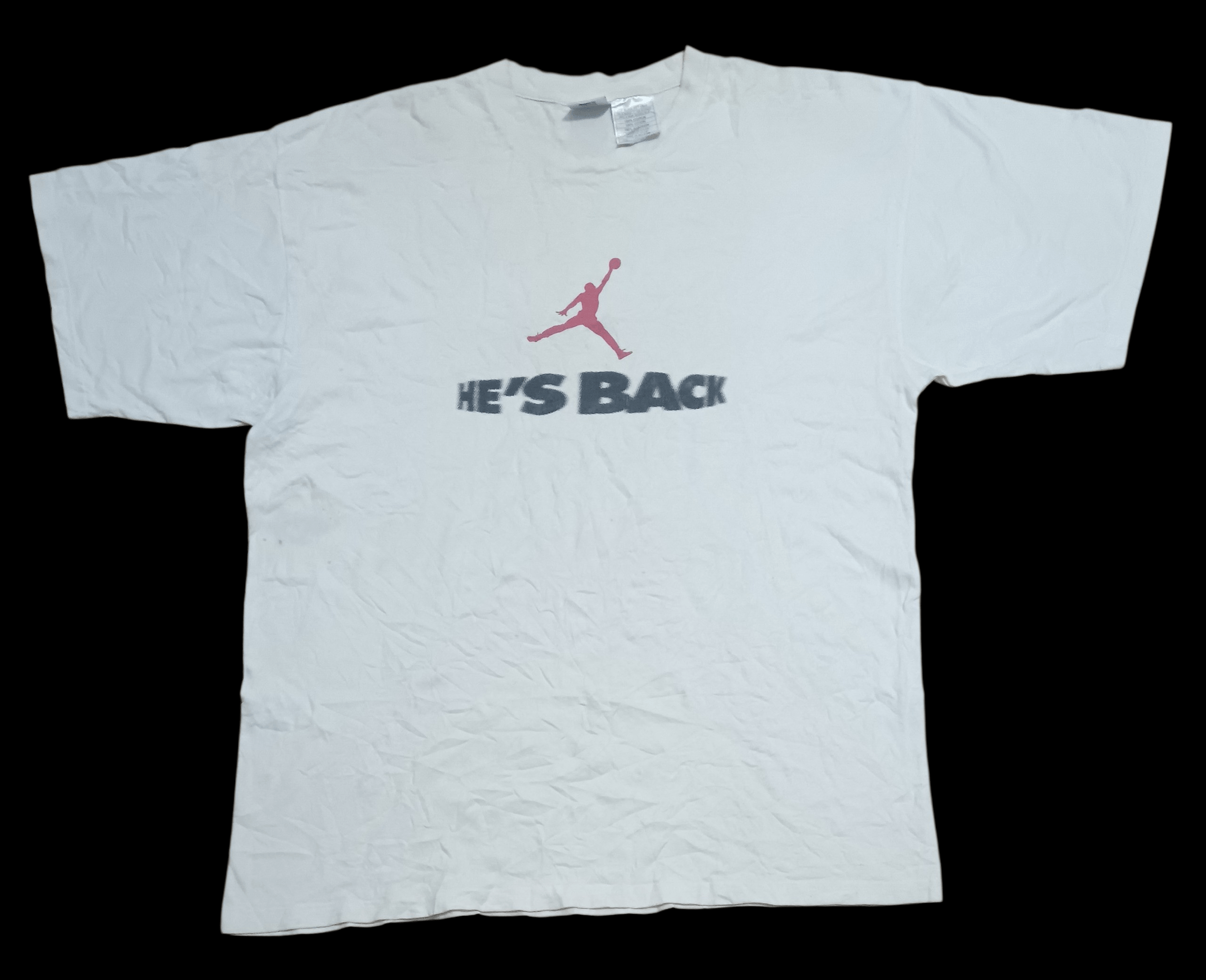 Nike VINTAGE NIKE JORDAN HE’S BACK JUMPMAN SHIRT Size US L / EU 52-54 / 3 - 1 Thumbnail